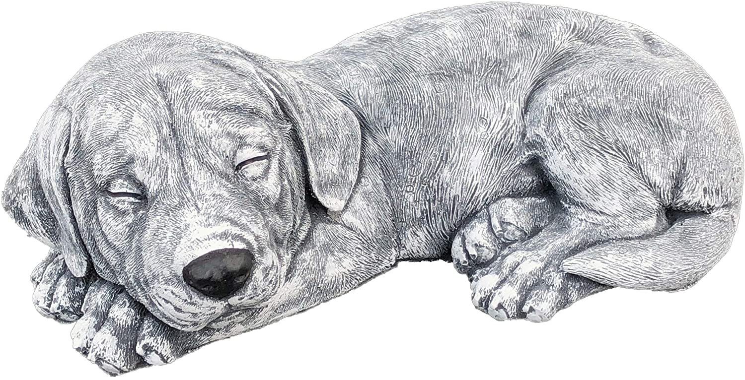 Stone and Style Gartenfigur Steinfigur Hunde Welpe Labrador