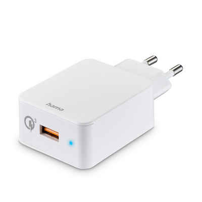 Hama Schnellladegerät "Qualcomm® Quick Charge™ 3.0", USB-A, 19,5 W, Weiß USB-Ladegerät