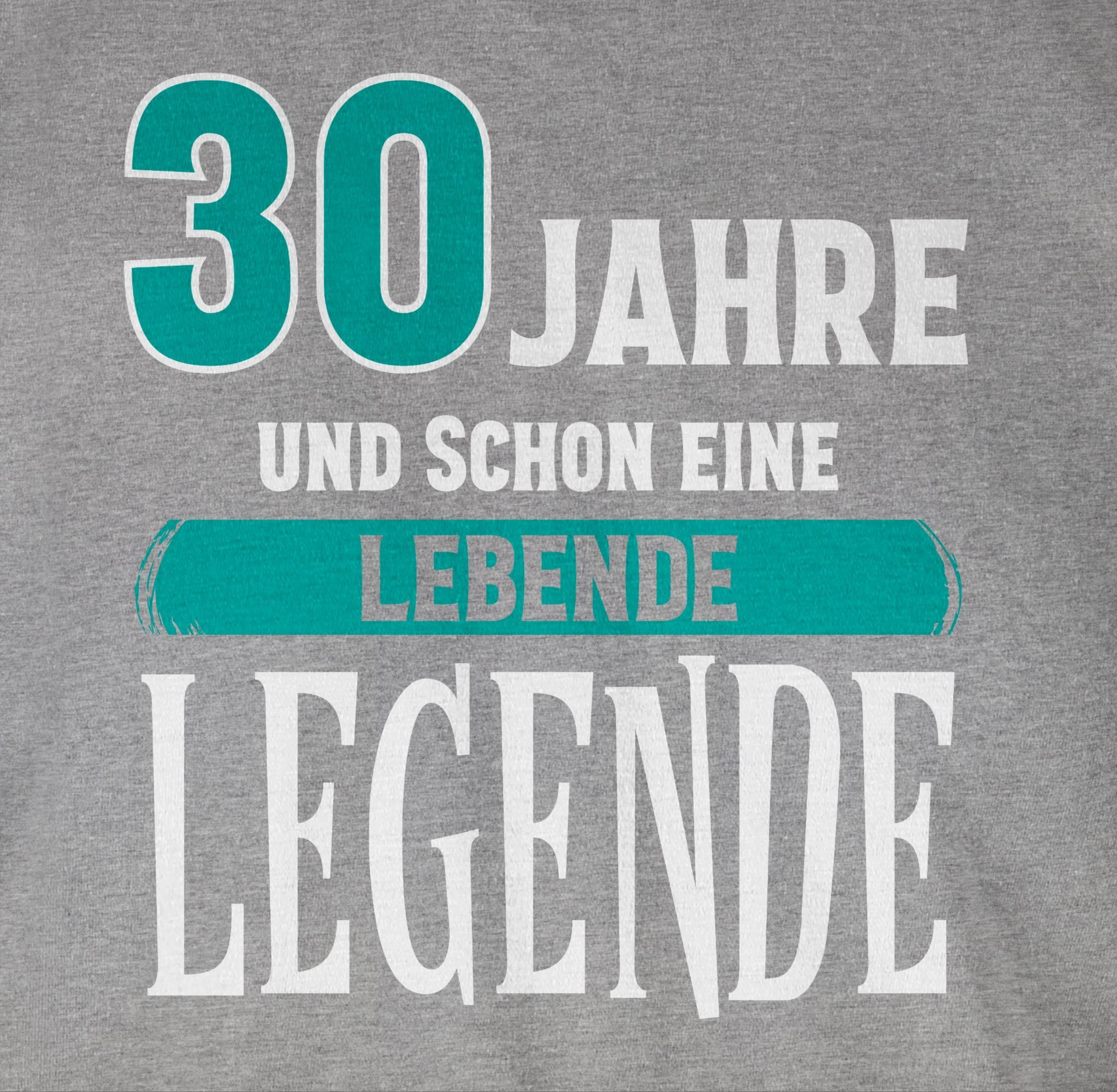 Shirtracer T-Shirt Dreißigster Legende Geschenk 30. Fun Grau Geburtstag meliert 3