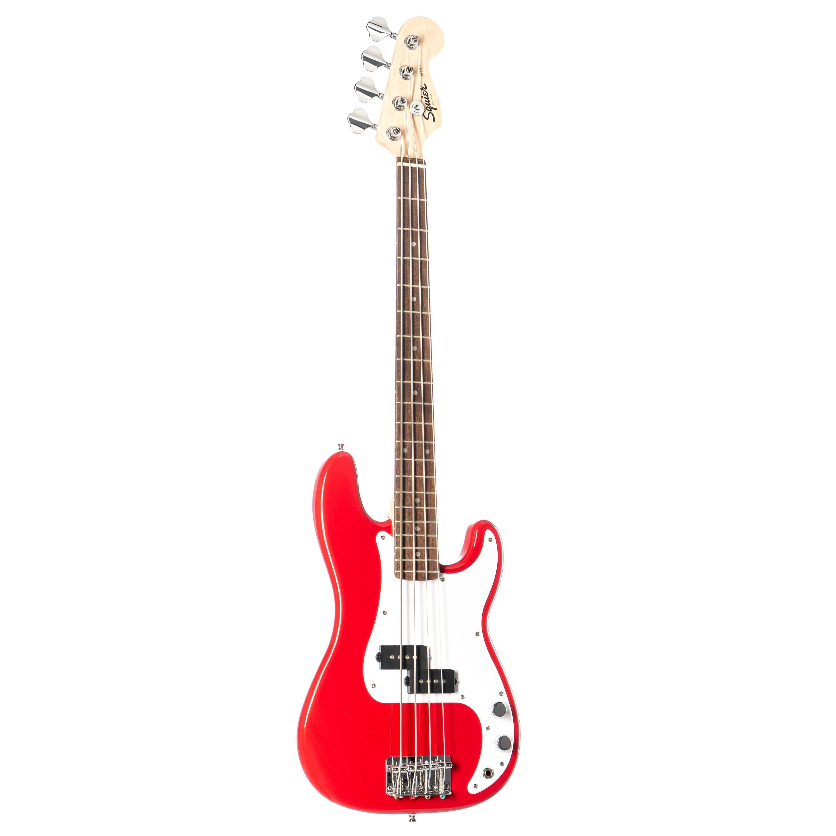 Squier E-Bass, Fender Mini Precision Bass IL Dakota Red, E-Bässe, 4-Saiter E-Bässe, Mini Precision Bass IL Dakota Red - E-Bass