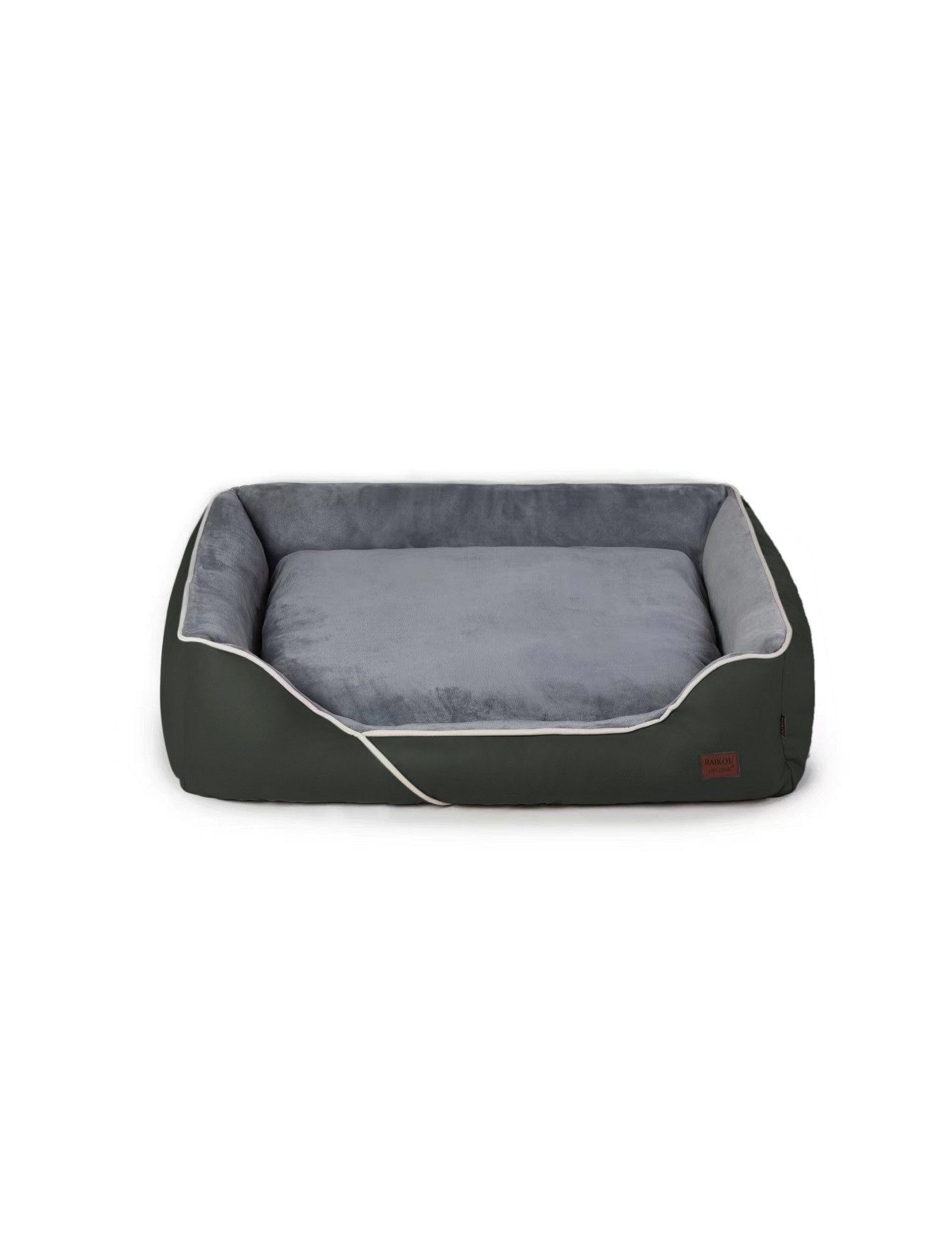 RAIKOU Hundematte Hundebett in 3 Größen und 6 Farben – rutschfest, waschbar, hoher Rand, waschbar,flauschig weich