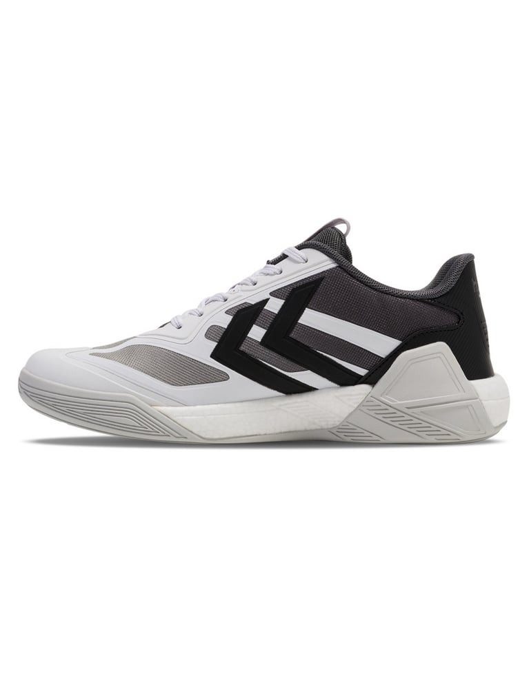 hummel Hallen-Indoorschuhe Algiz IV weiss/schwarz Herren Badmintonschuh