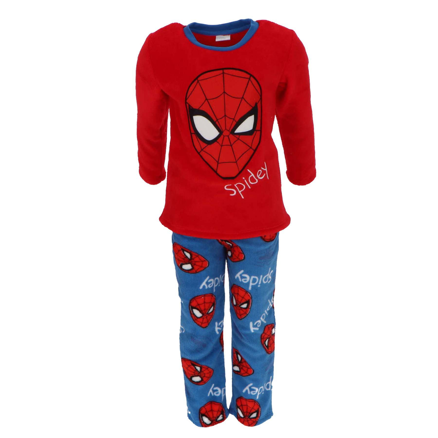 Spiderman Schlafanzug Kinder-Pyjama Korallen-Fleece Schlafanzug für kleine Superhelden