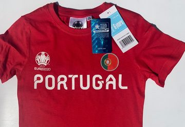 coole-fun-t-shirts T-Shirt 2x PORTUGAL Kinder T-Shirt EURO 2020 / 2021 Fußball Trikot Shirt DOPPELPACK rot und grün Europameisterschaft Jungen + Mädchen 6 8 10 12 Jahre Gr.116 128 140 152 (2er-Pack)