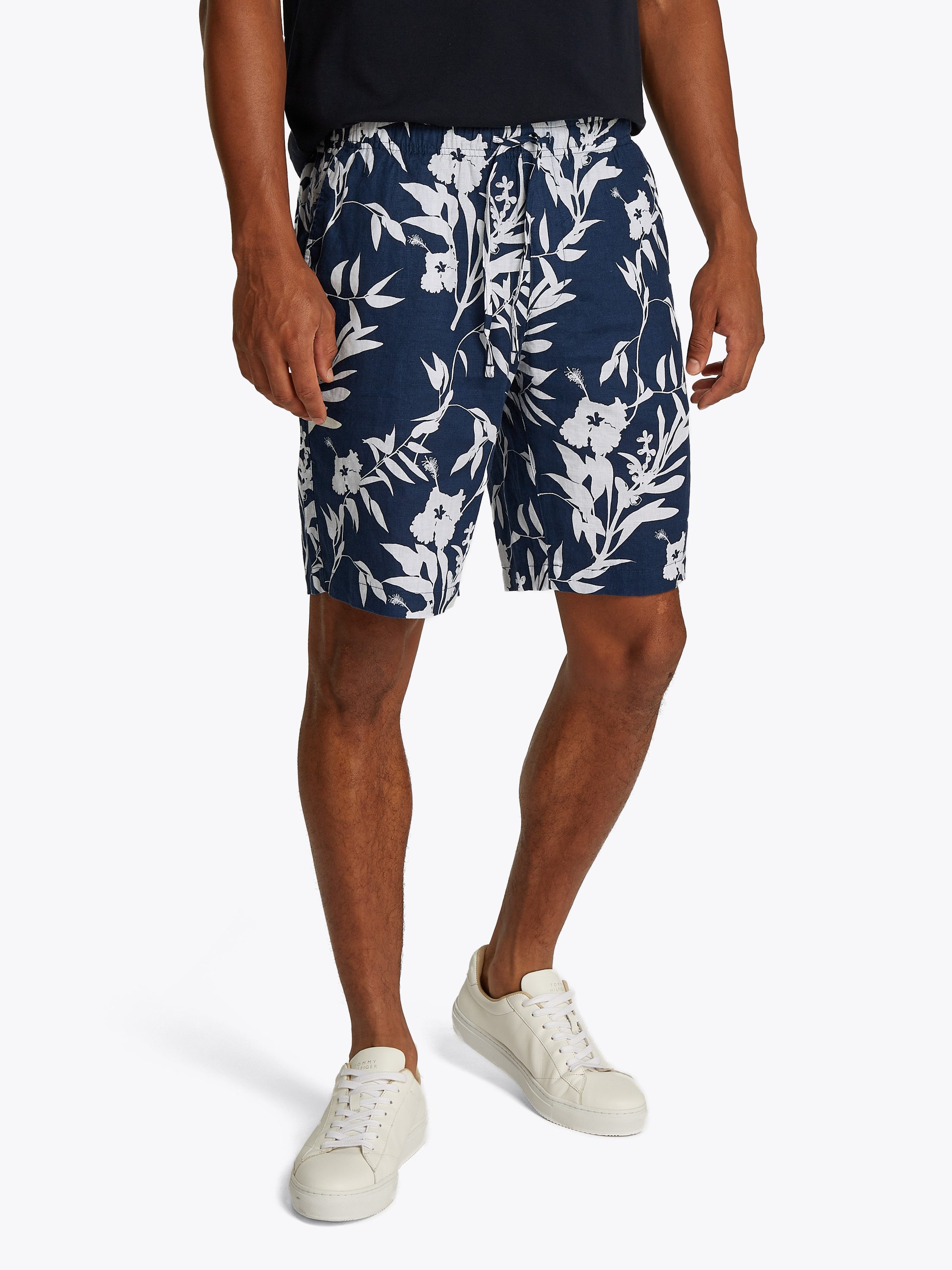 Tommy Hilfiger Shorts HARLEM PO LINEN PRINT SHORT mit Allover Print günstig online kaufen