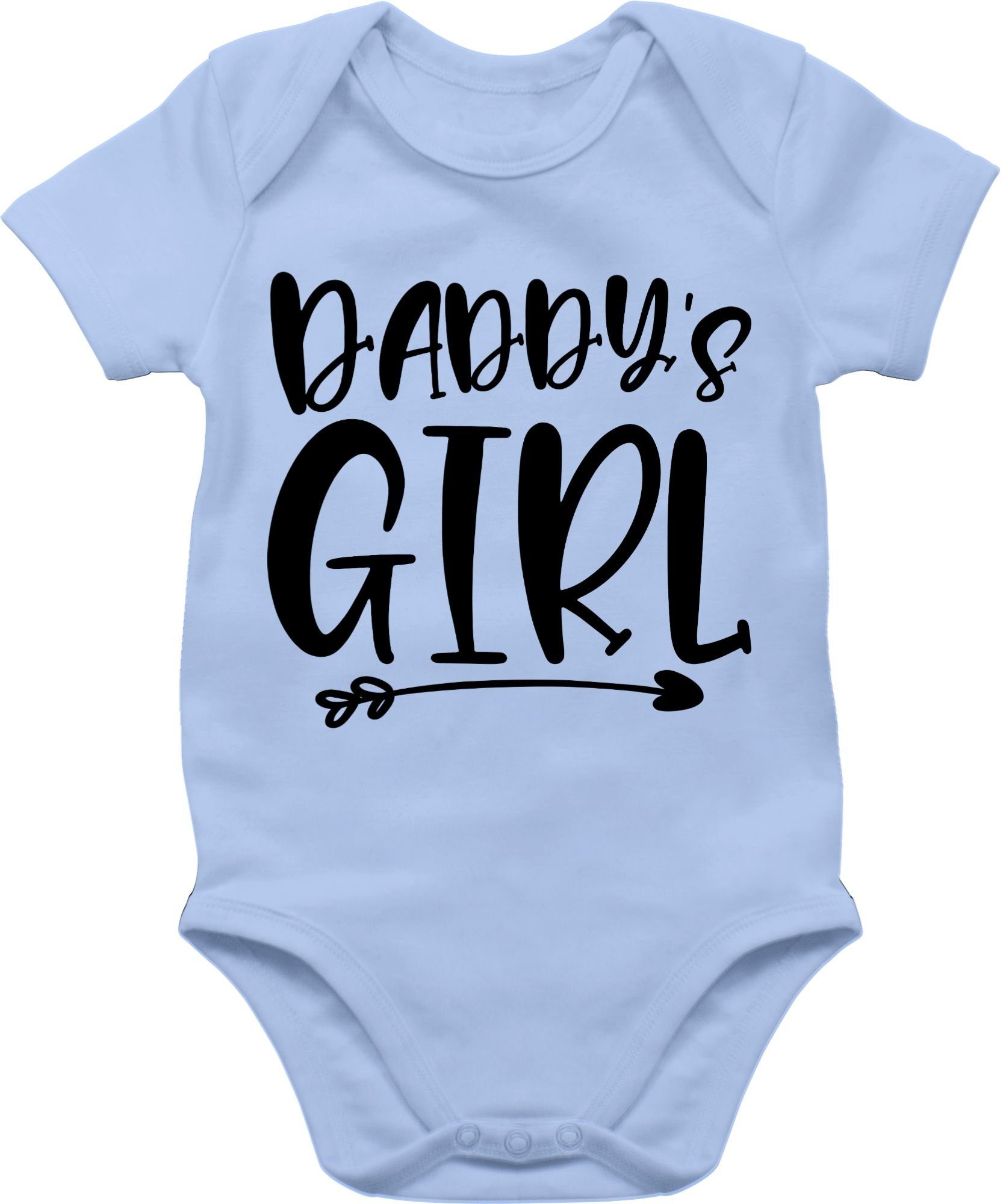 Shirtracer Shirtbody Daddys Babyblau Baby 3 Geschenk Vatertag Girl