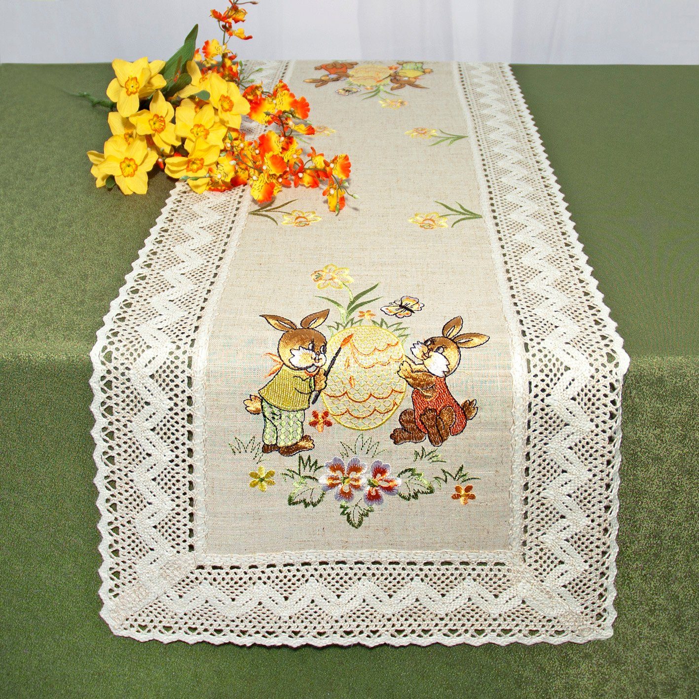 Delindo Lifestyle Tischdecke Tischdeckenserie Ostern (1-tlg), mit filigrane günstig online kaufen