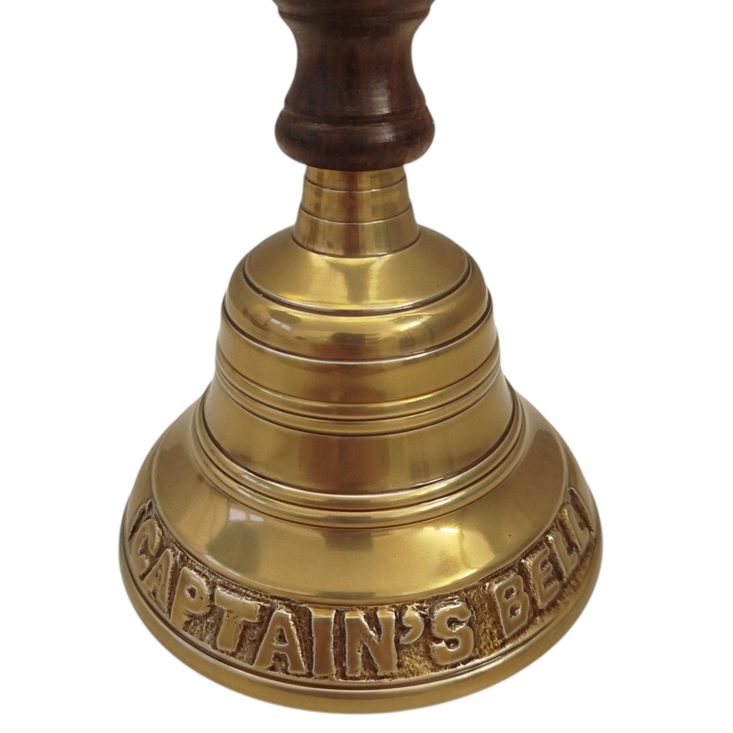 FTWdesign Glocke Captain Tischklingel für den Kapitän - maritime Tischglocke