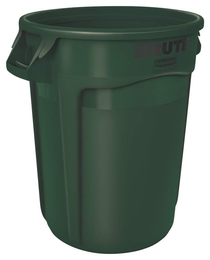 Rubbermaid Mülltrennsystem Rubbermaid Belüfteter BRUTE®-Behälter, 121 l, dunkelgrün | Mülltrennsysteme