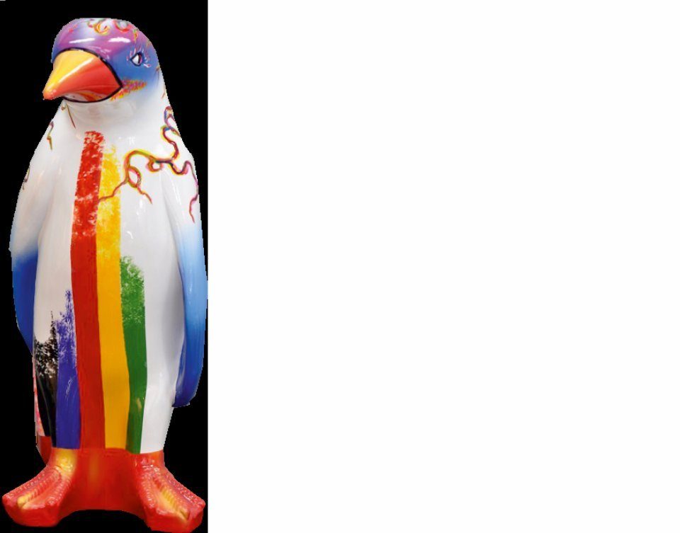 JVmoebel Dekoobjekt Handarbeit XXL Skulptur Figuren Pinguin Design Luxus Figur 67cm Tier