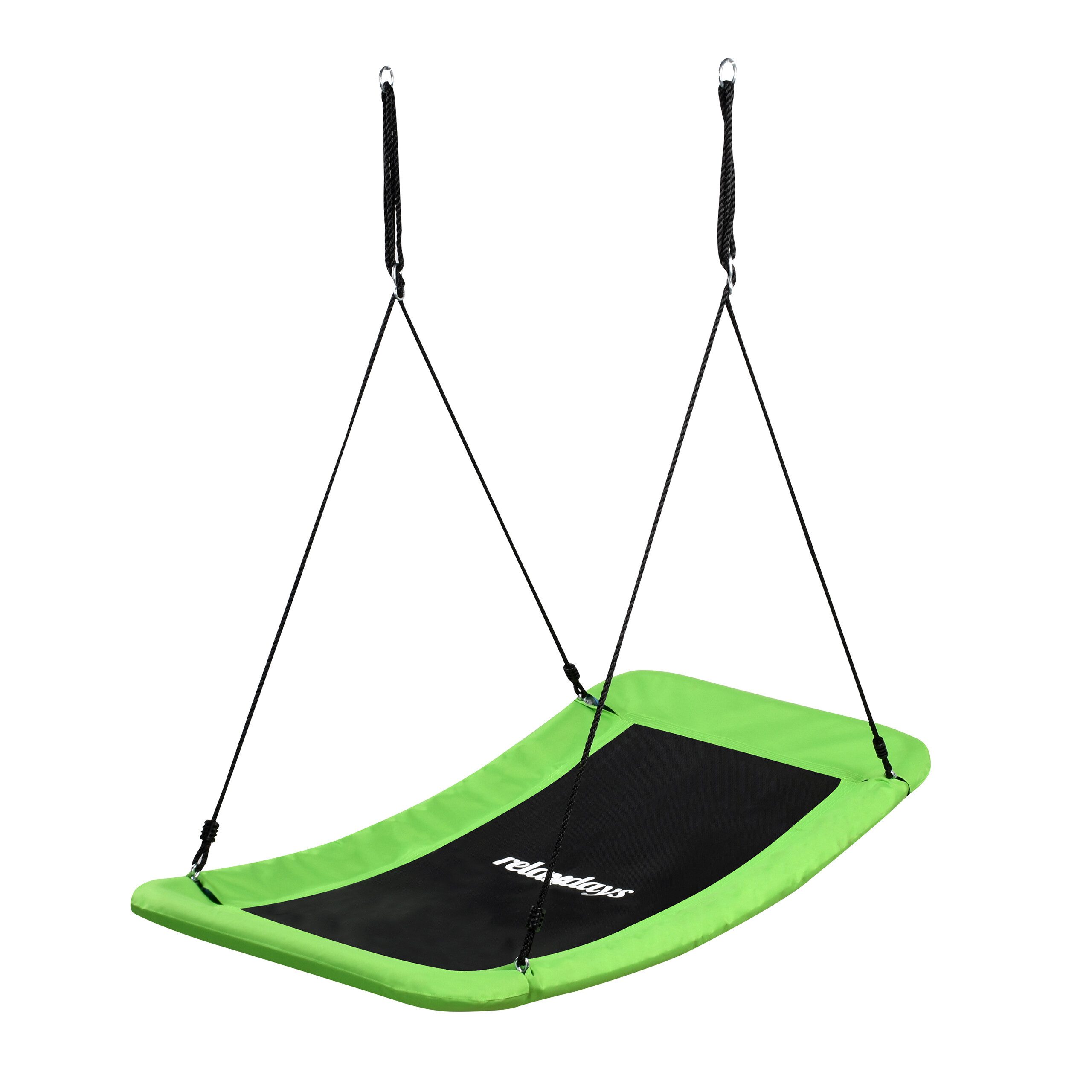 relaxdays Nestschaukel-Sitz Nestschaukel eckig 150 kg (1-tlg), grün
