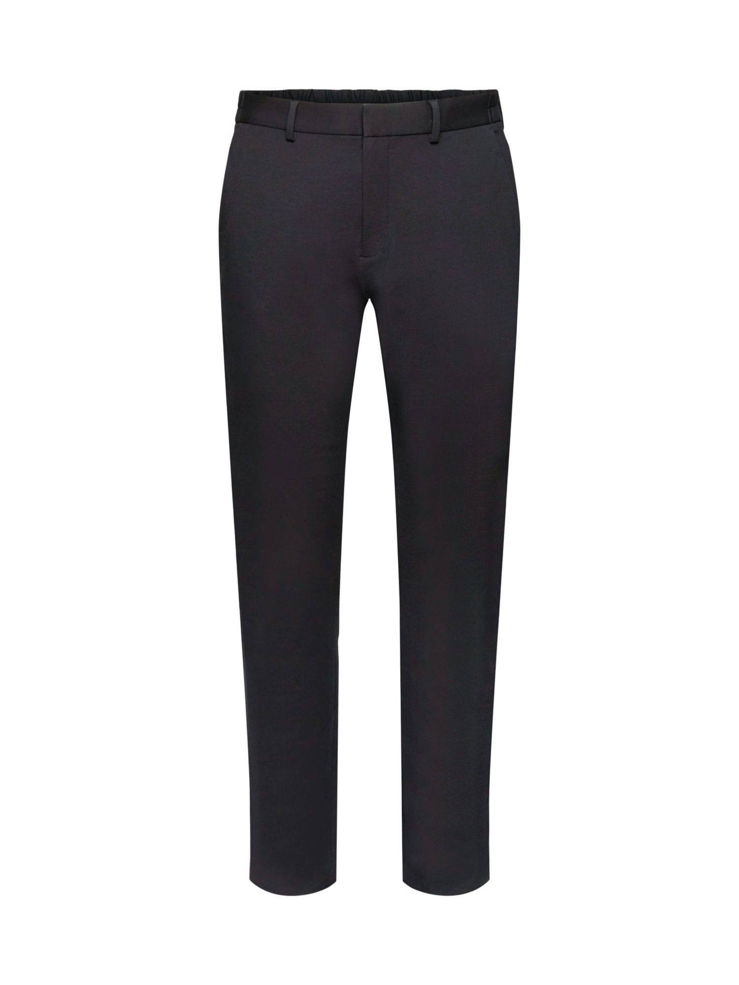 Esprit Collection Anzughose Anzughose aus Jersey-Piqué BLACK