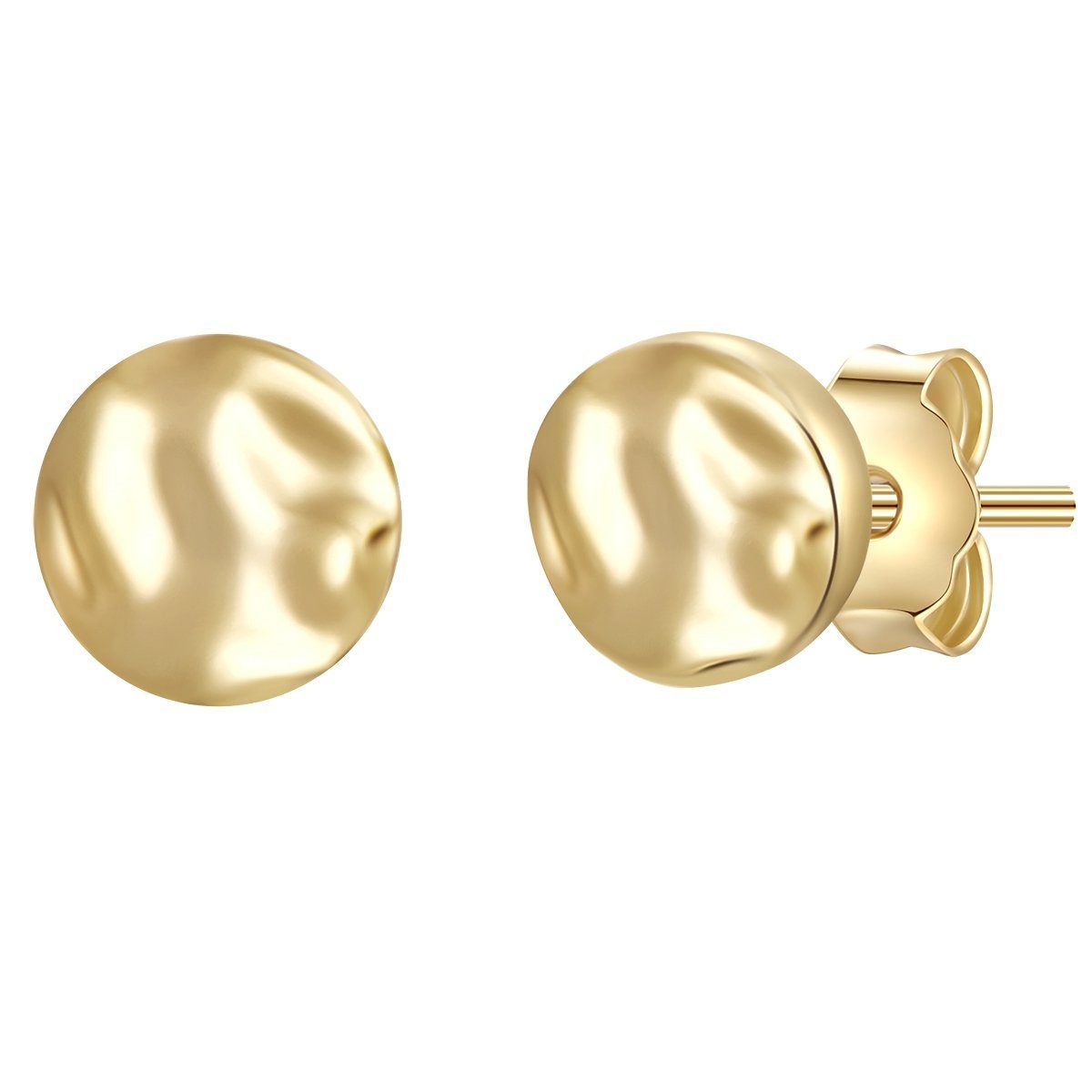 Paar Ohrstecker Kreis gelbgold