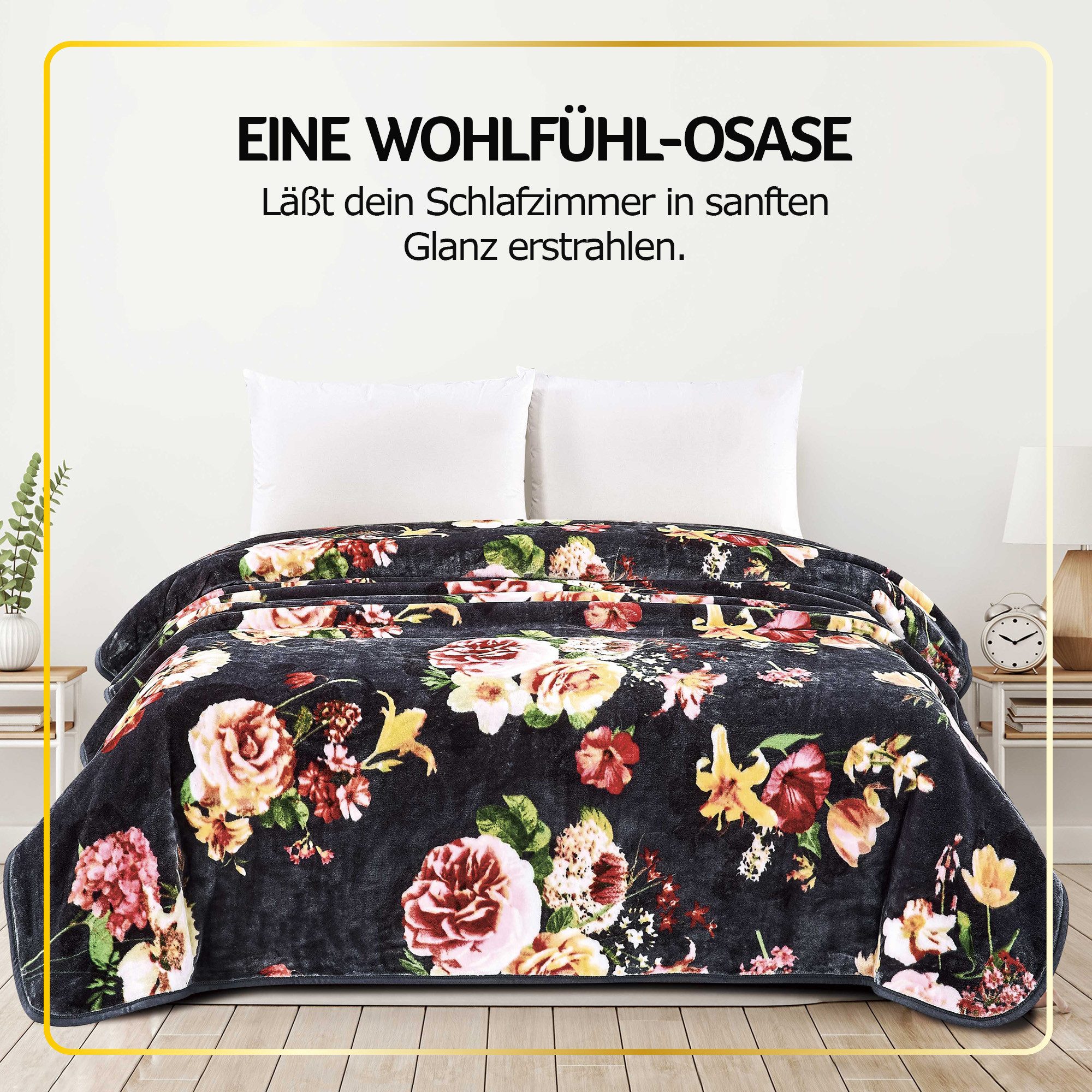 Wohndecke LUXUS Decke, Bestlivings, XXL Premium Kuscheldecke 240x200 cm - 580g/m²