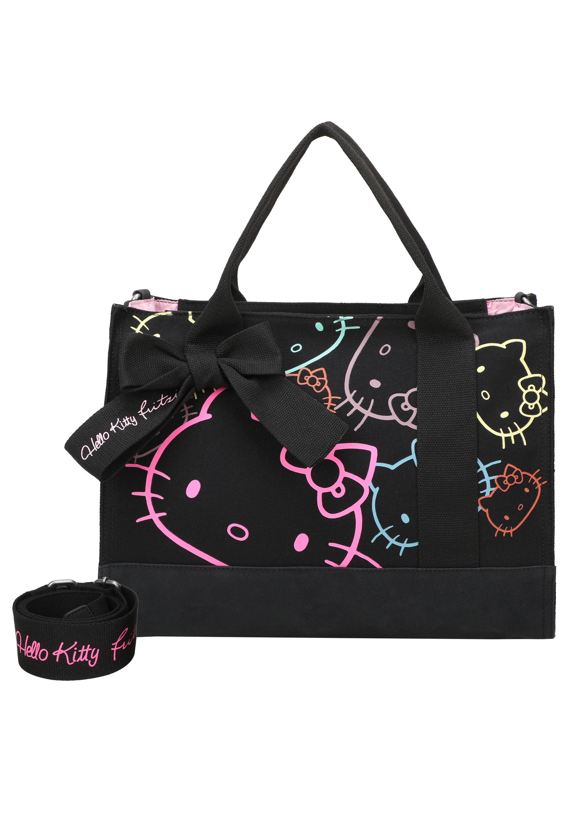 Fritzi aus Preußen Henkeltasche Tote Bag Canvas Limited Outline, mit Hello Kitty-Print