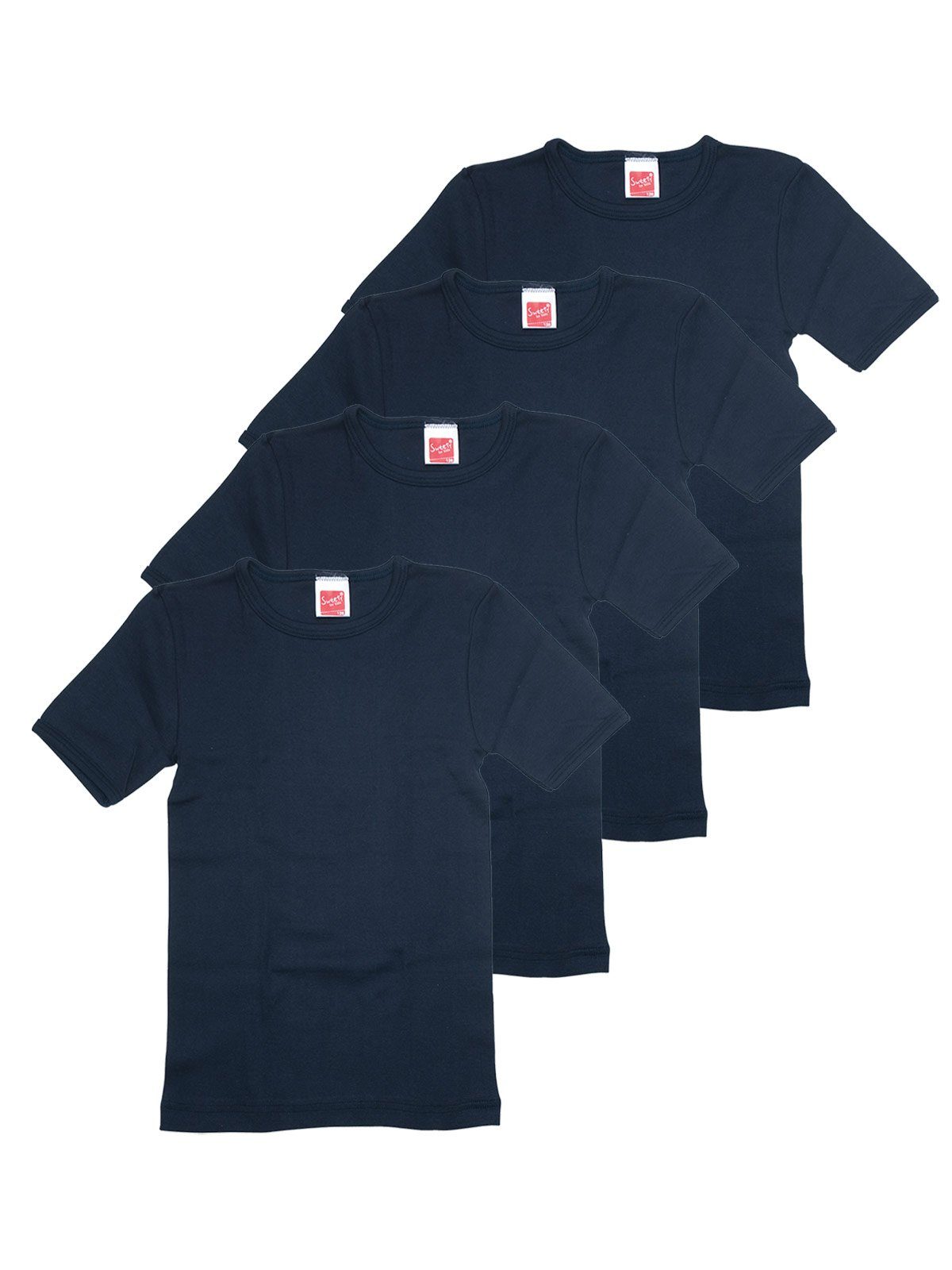 Shirt Sparpack Kids Markenqualität Kinder navy (Spar-Set, Achselhemd Winterwäsche Sweety hohe for 4er 4-St)