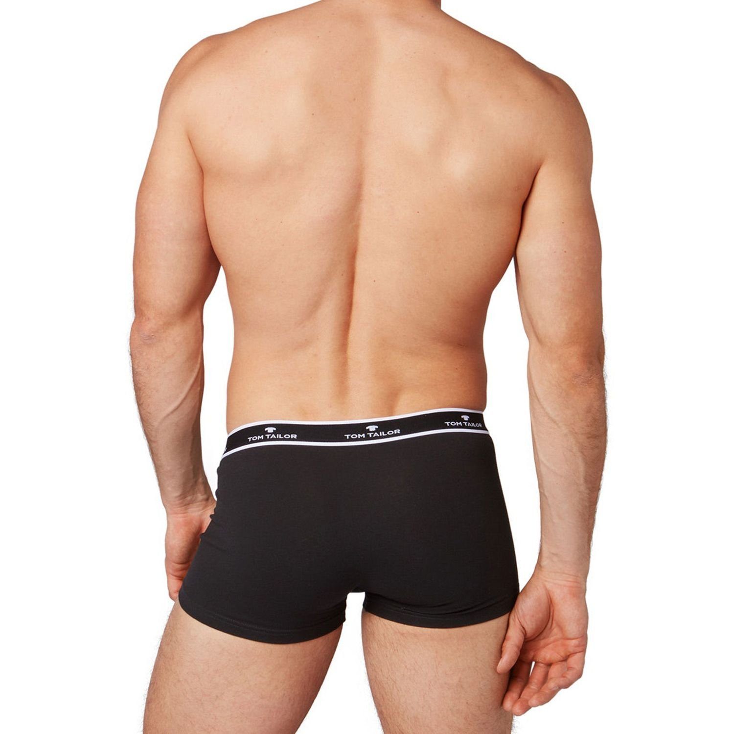 4 im angenehm x TAILOR (4-St) 4er elastisch schwarz Pack Boxershorts TOM