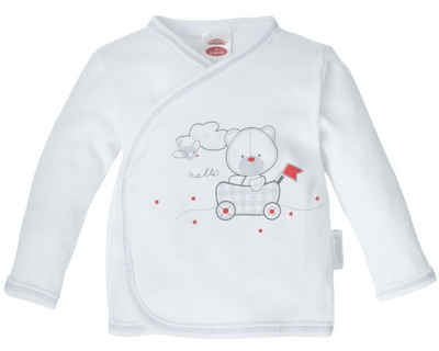 Makoma Langarmshirt Baby Wickeljacke Sweatshirt Langarm Neutral für Jungen & Mädchen (1-tlg) 100% Baumwolle