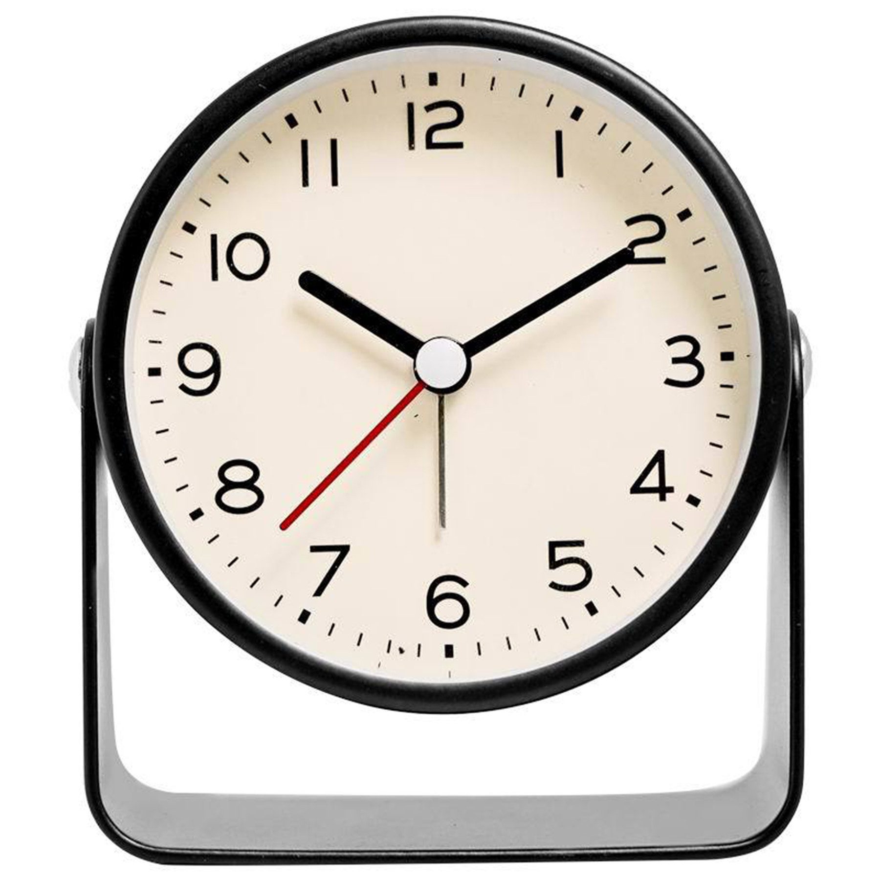 Wecker Rund Wecker,Super Silent Non Ticking, Batteriebetrieben,ohne ticken