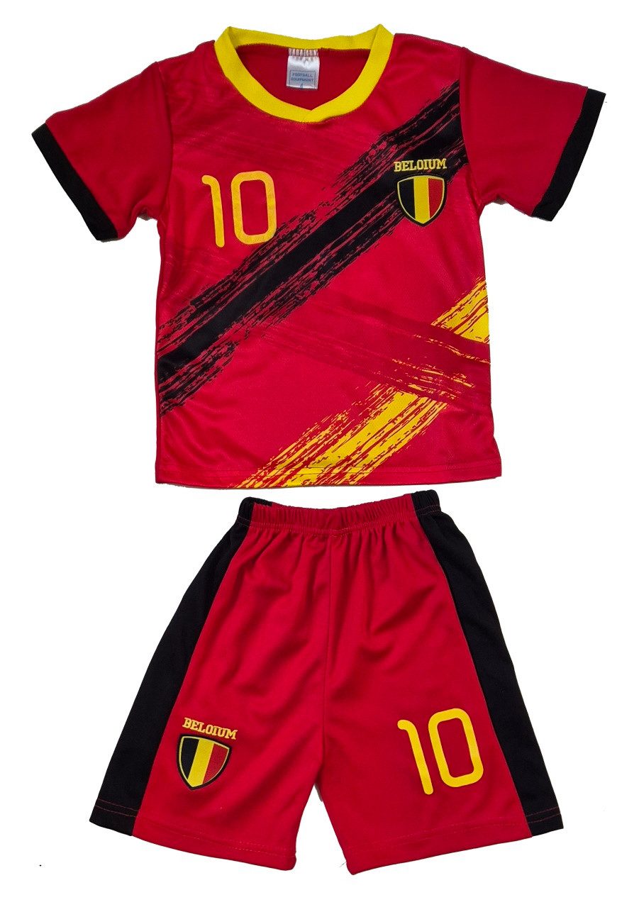 Fashion Boy Fußballtrikot Fußball Fan Set Belgien Trikot + Shorts JS76 (Set)