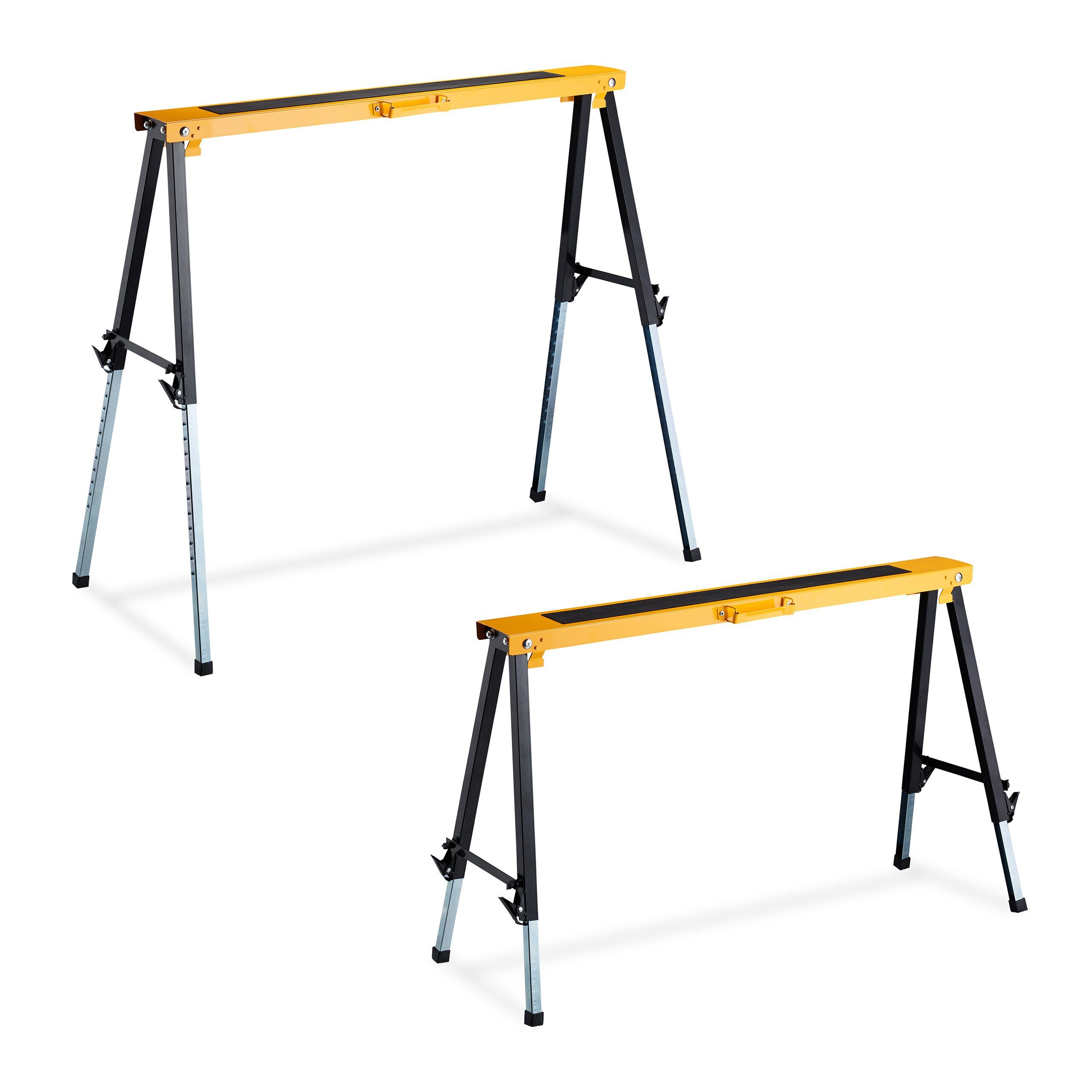 relaxdays Klappbock Arbeitsbock 2er Set höhenverstellbar, 100 kg max. Belastbarkeit, (2-St)