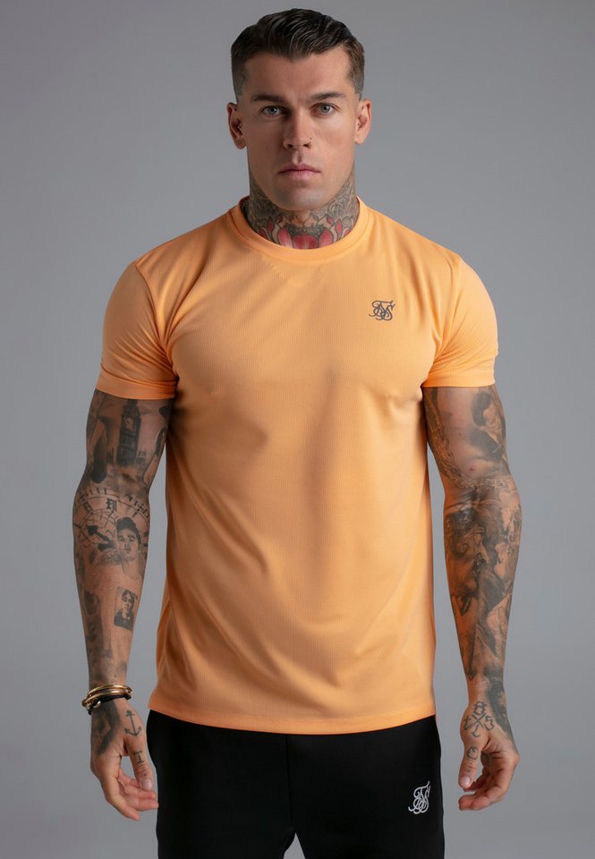 Siksilk T-Shirt SikSilk Herren Orange Muscle Fit T-Shirt