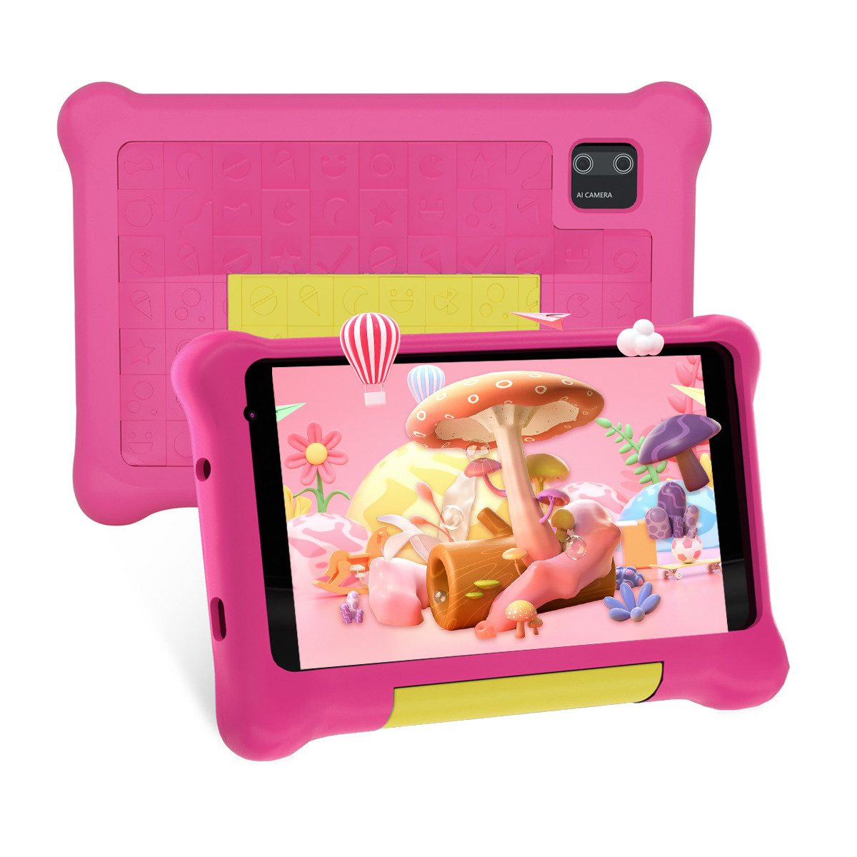 Happybe 7-Zoll Android13 5GB+32GB icherheitskoffer für Spiel und Lernen Kinder Tablet (7", 32 GB)