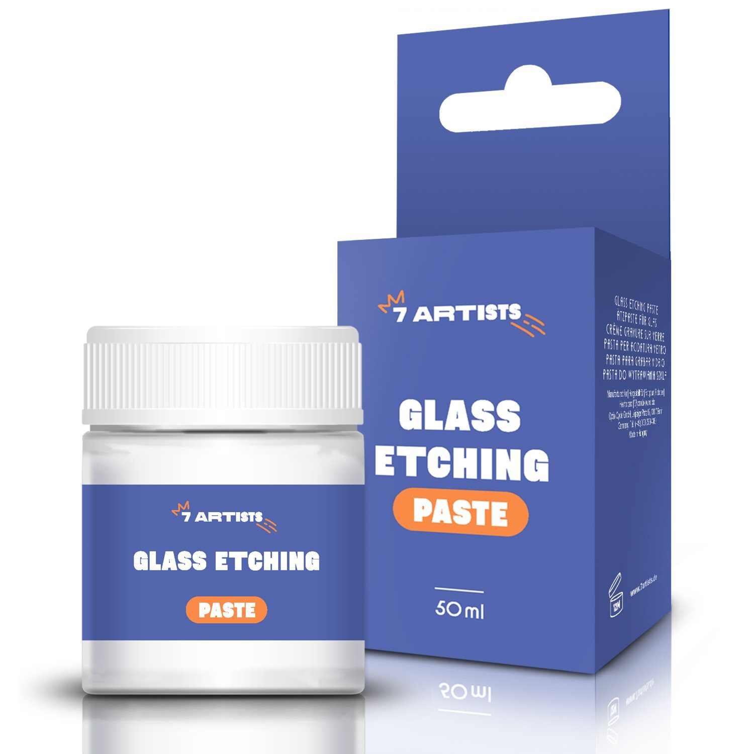 7 Artists Malpaste Glas Ätzpaste 50ml Glass Etching Paste auf