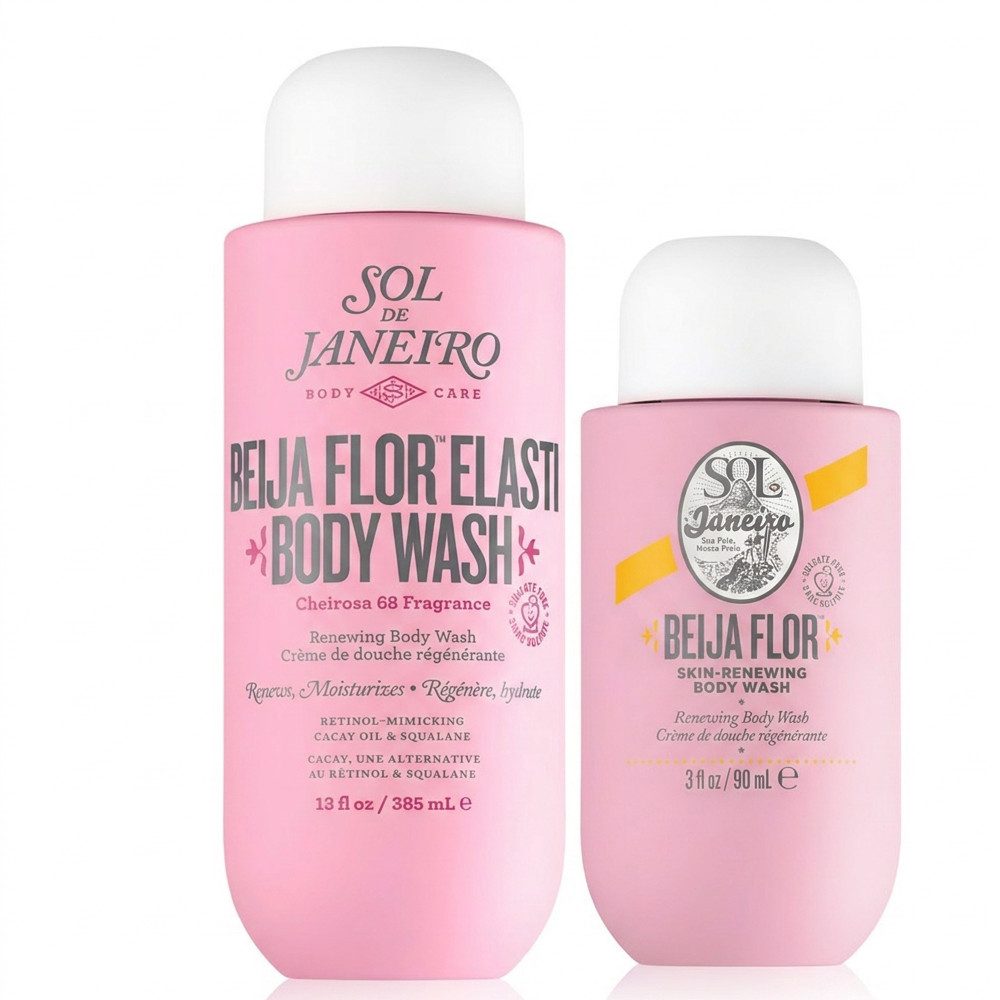 Sol de Janeiro Körperpflegemittel Sol de Janeiro Beija Flor Body Wash Reise und Fullsize Pflege Duo, Praktisches Body Wash Duo für Zuhause und Reise