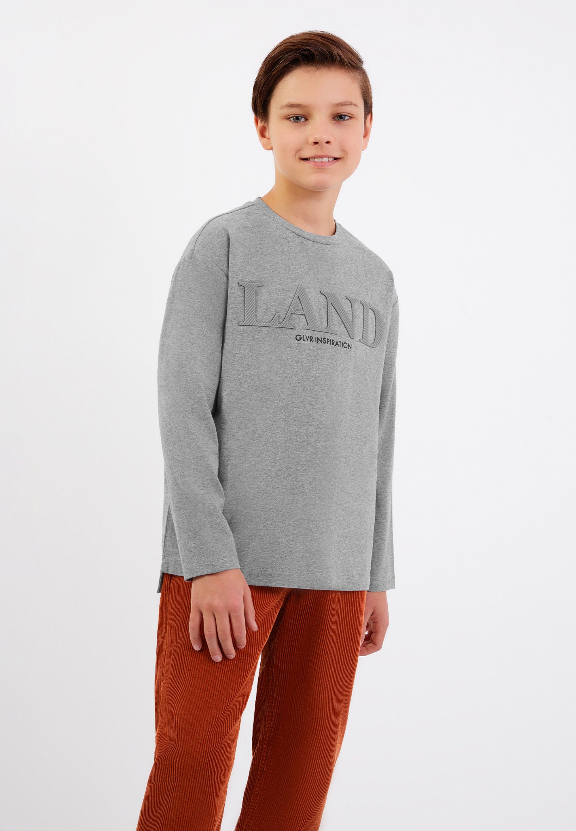 Gulliver Langarmshirt Basic-Stil im