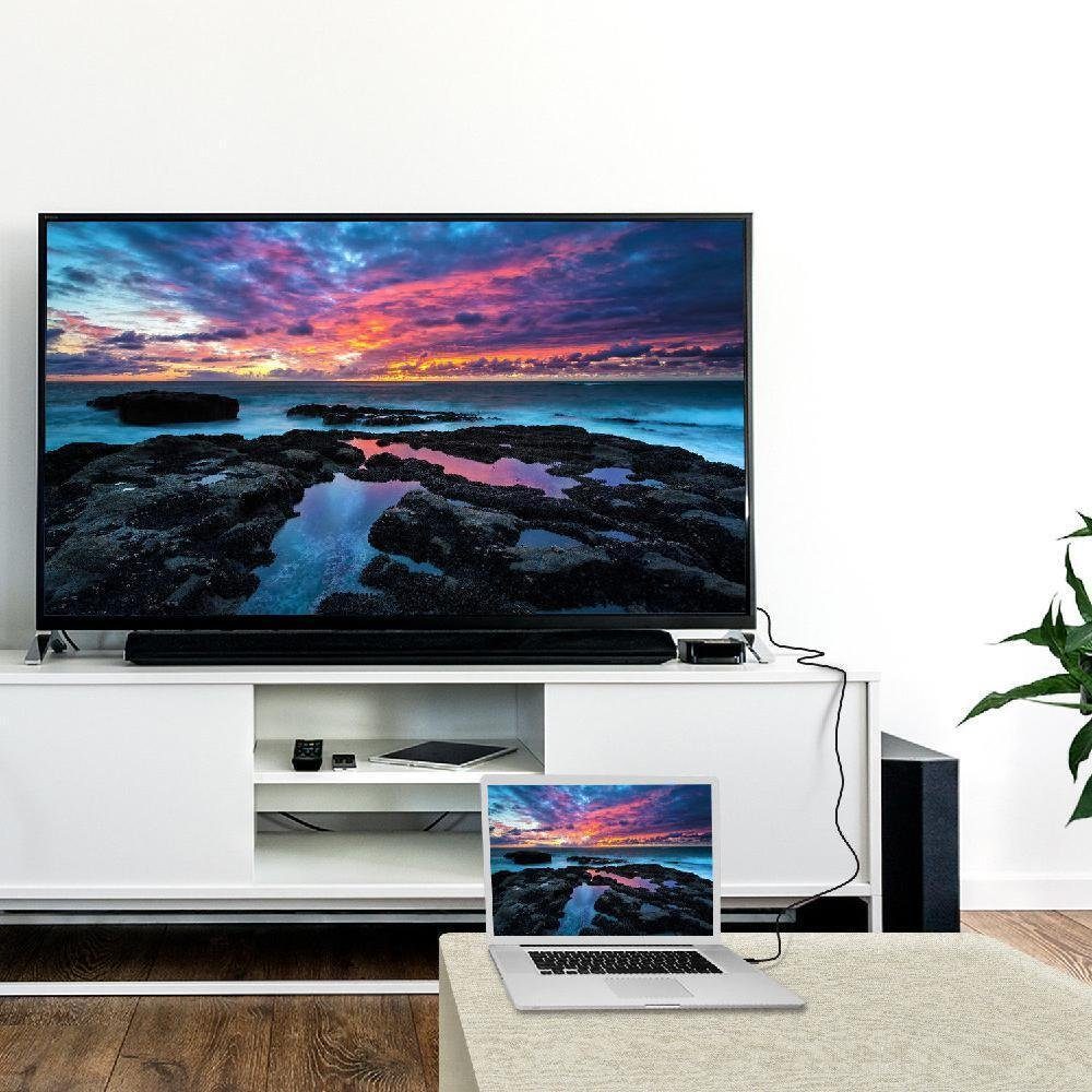 TradeNation DisplayPort Stecker auf HDMI Buchse DP auf HDMI Adapter Konverter 4K Audio-Adapter DisplayPort zu HDMI, 4k@30Hz – Bild 5 von 5
