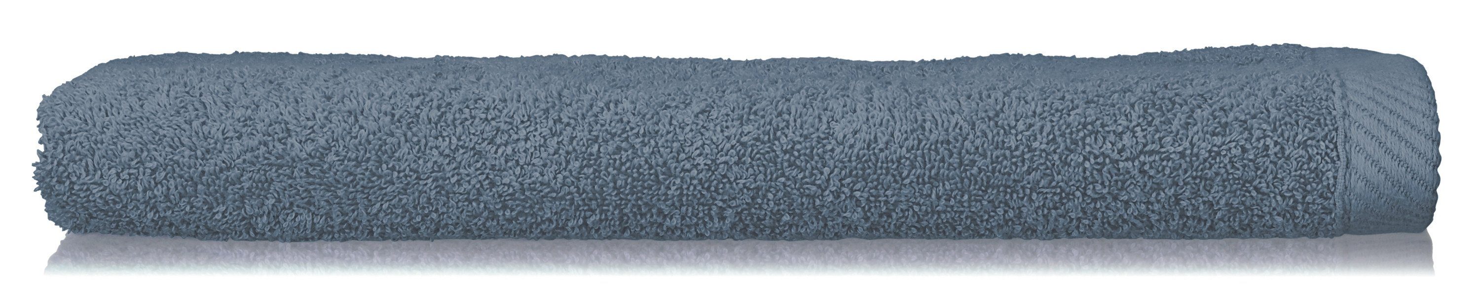 LADESSA, kela rechteckig Handtuch Serie (1-St), rauchblau, Baumwolle Handtuch kela