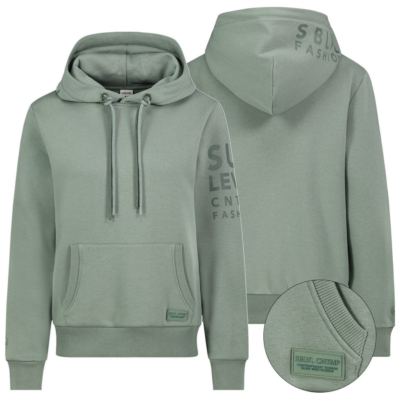 SUBLEVEL Hoodie Sublevel Hoodie Sweater Kapuzenpullover günstig online kaufen