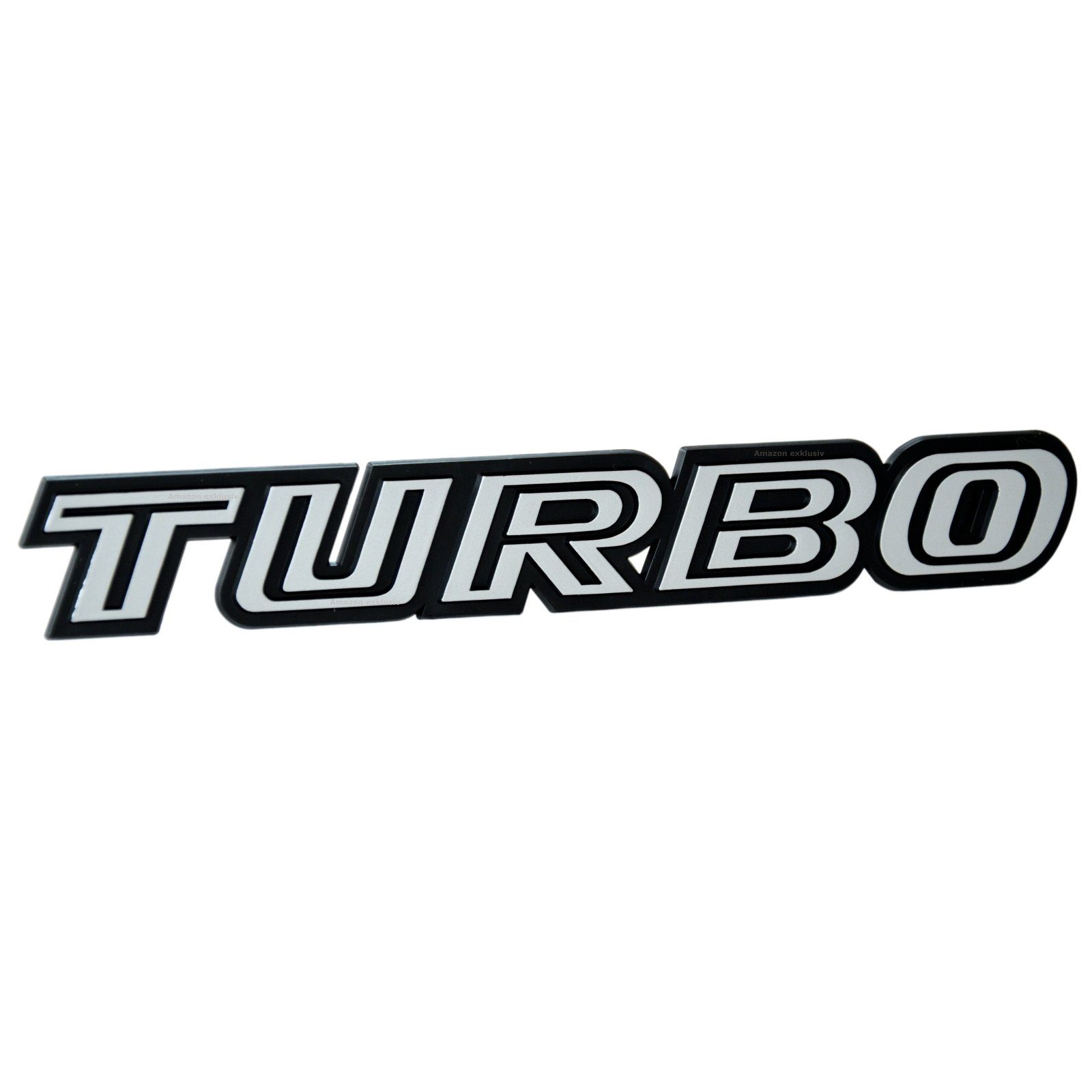 HR Autocomfort Typenschild Auto 3D Relief Schild TURBO Emblem 18 cm selbstklebend