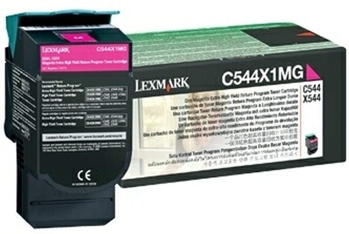Lexmark Tonerpatrone Toner Original Lexmark C544X1MG magenta