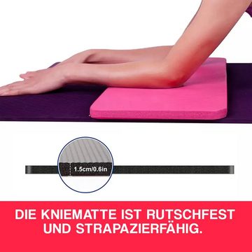 Sport-Knight® Yogamatte Kniematte (1,5cm), extra dick, Anti-Rutsch, elastisch, robust