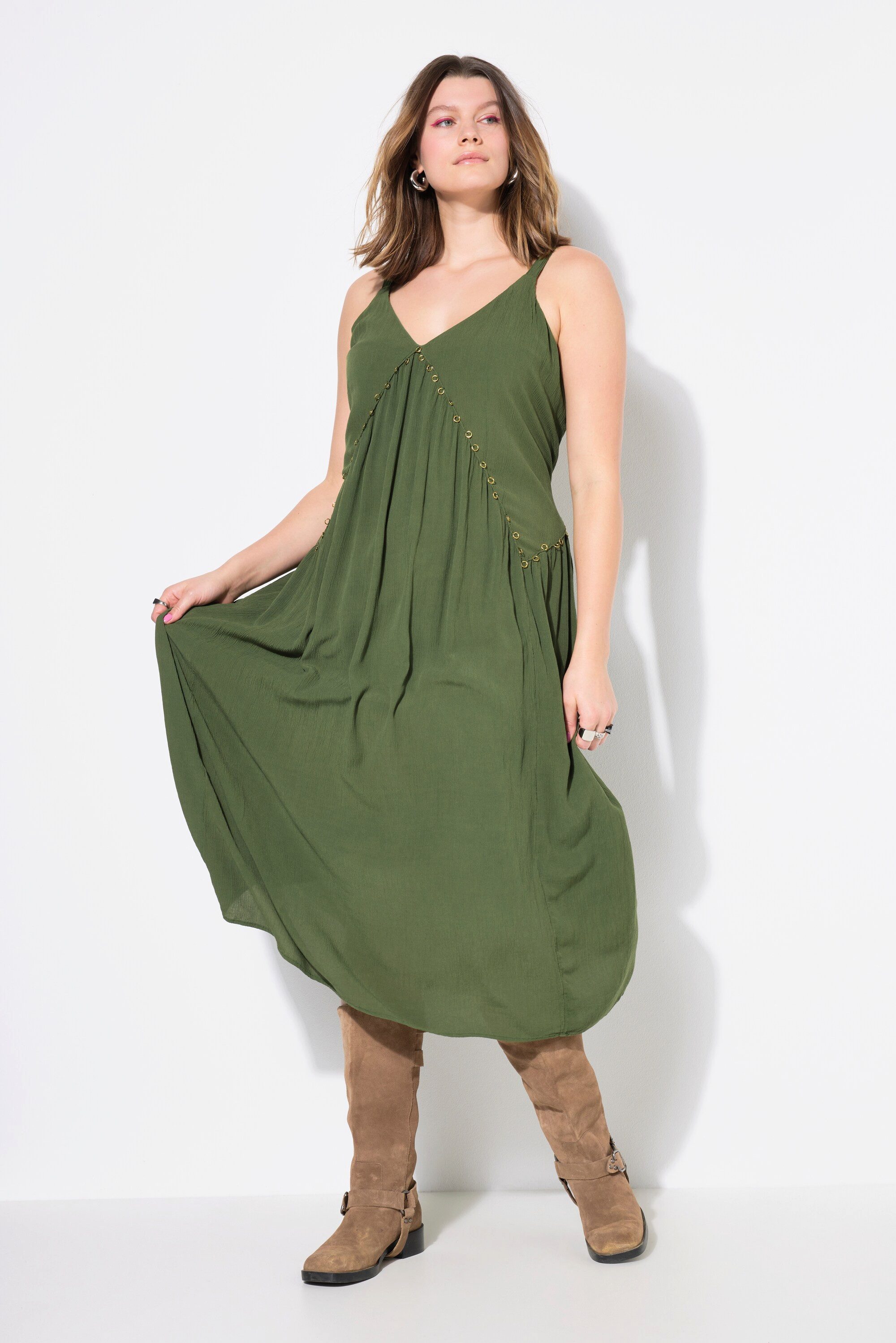 Studio Untold Maxikleid Maxikleid ärmellose A-Linie günstig online kaufen