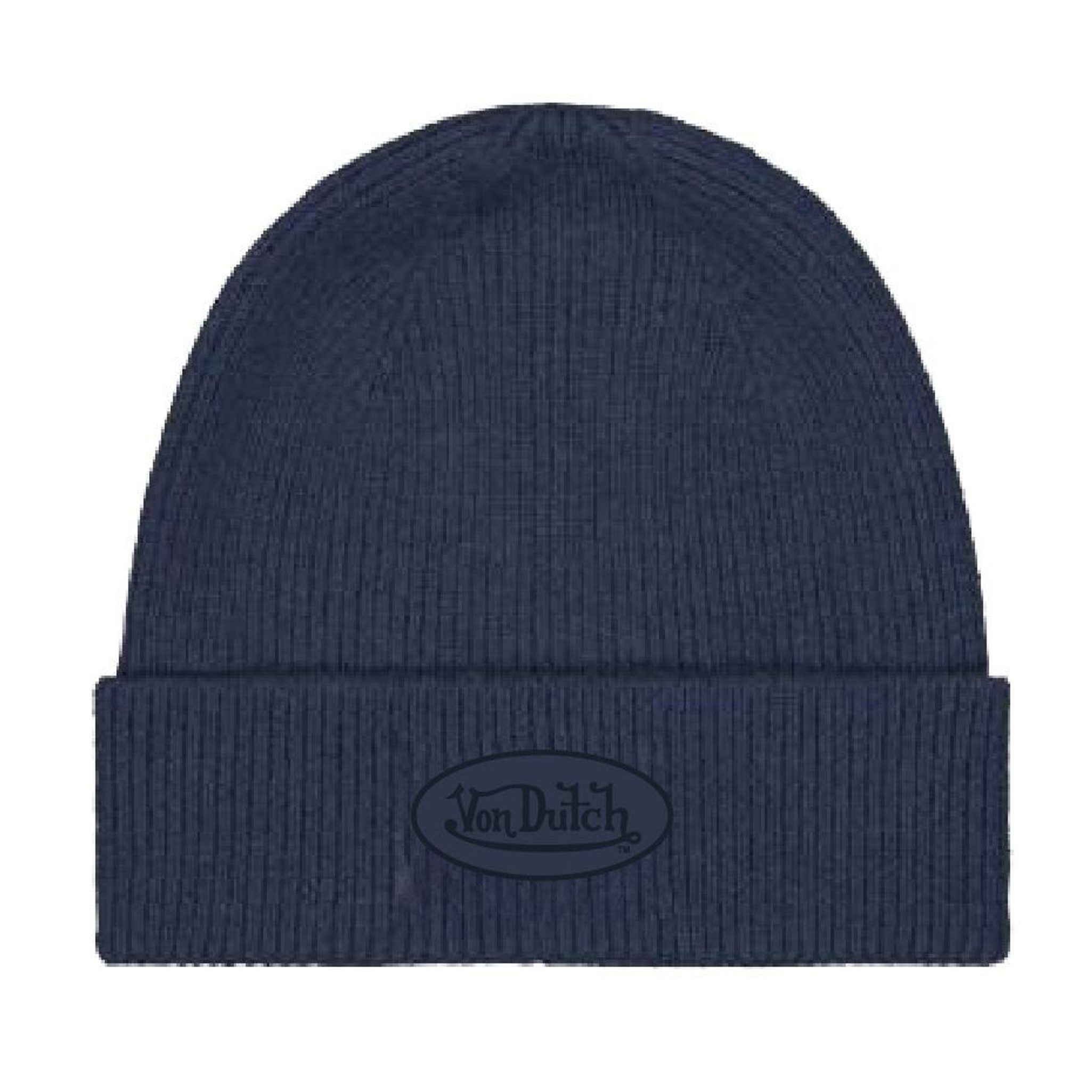 Von Dutch Beanie Von Dutch Originals Beanie RIB RUBBER PATCH (Beanie, Beanie)