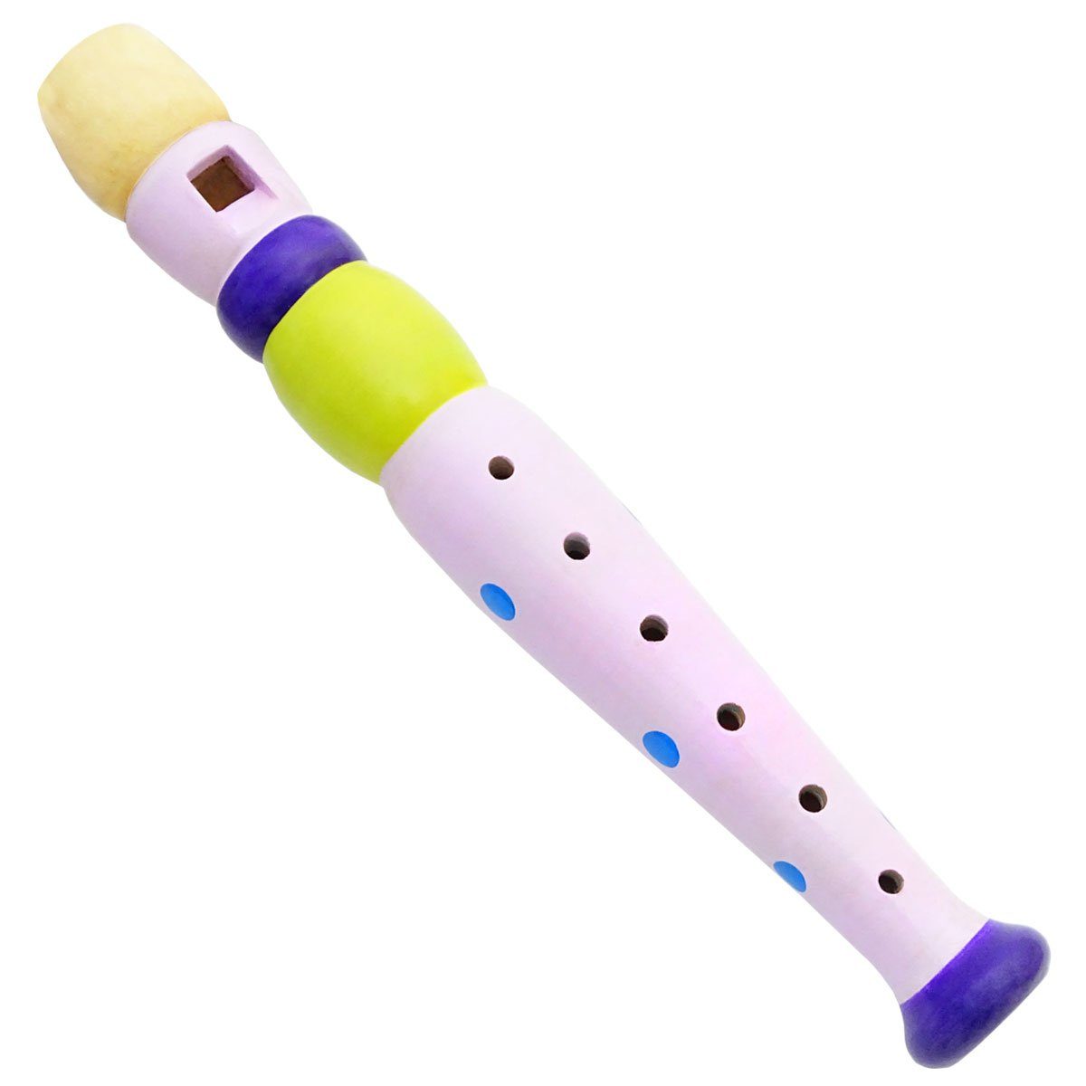 keepdrum Blockflöte keepdrum Kinder-Flöte aus Holz Pink Rosa