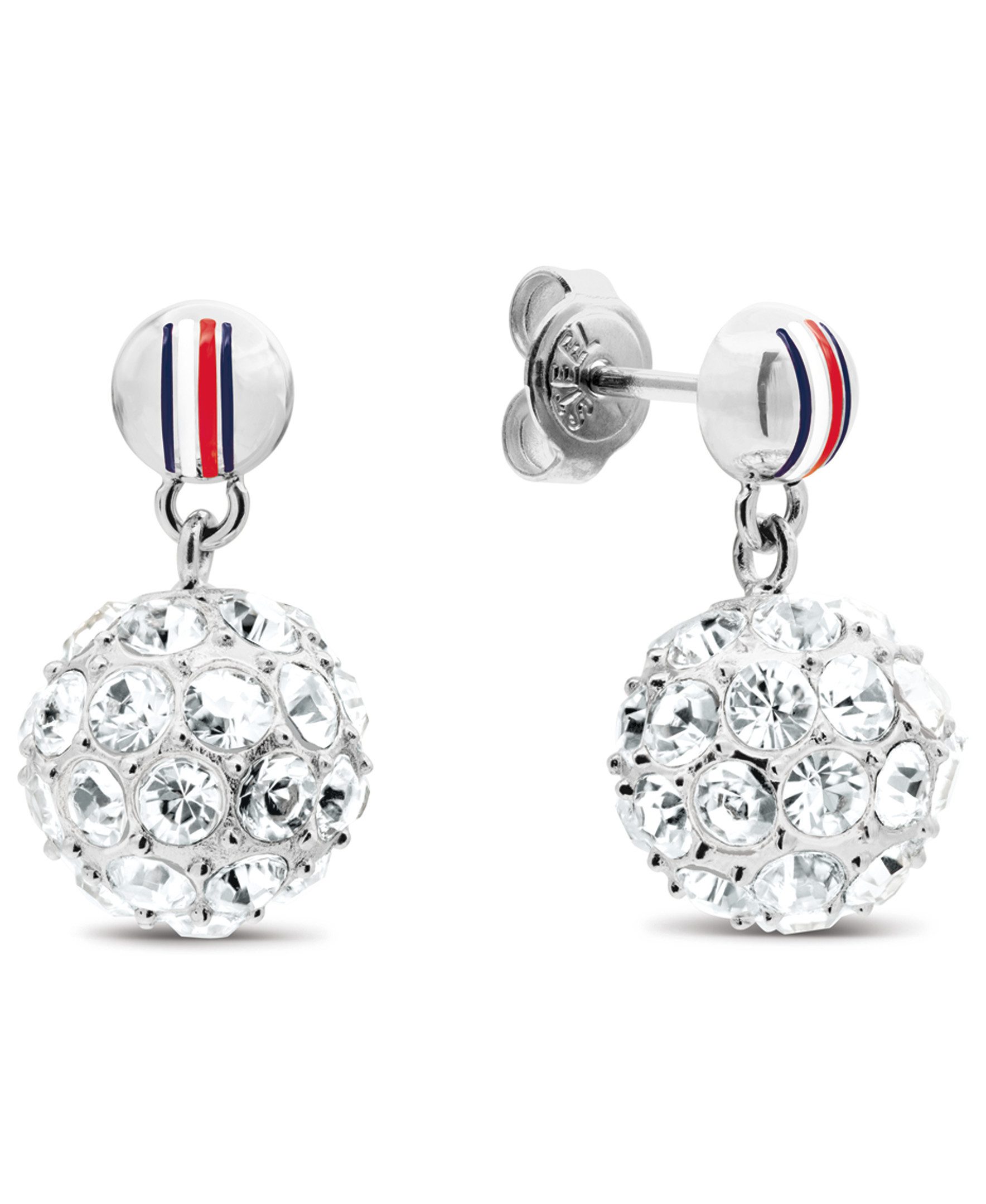 Tommy Hilfiger Paar Ohrstecker HOLIDAY BEADS, mit Glasstein - Emaille