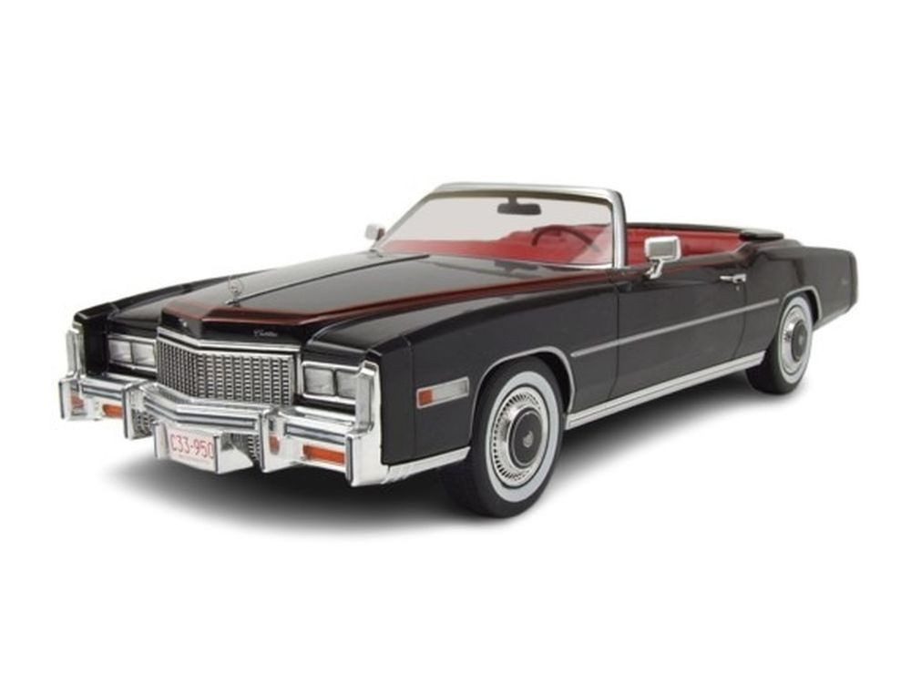 MCG Modellauto Cadillac Eldorado Convertible 1976 schwarz, Maßstab 1:18