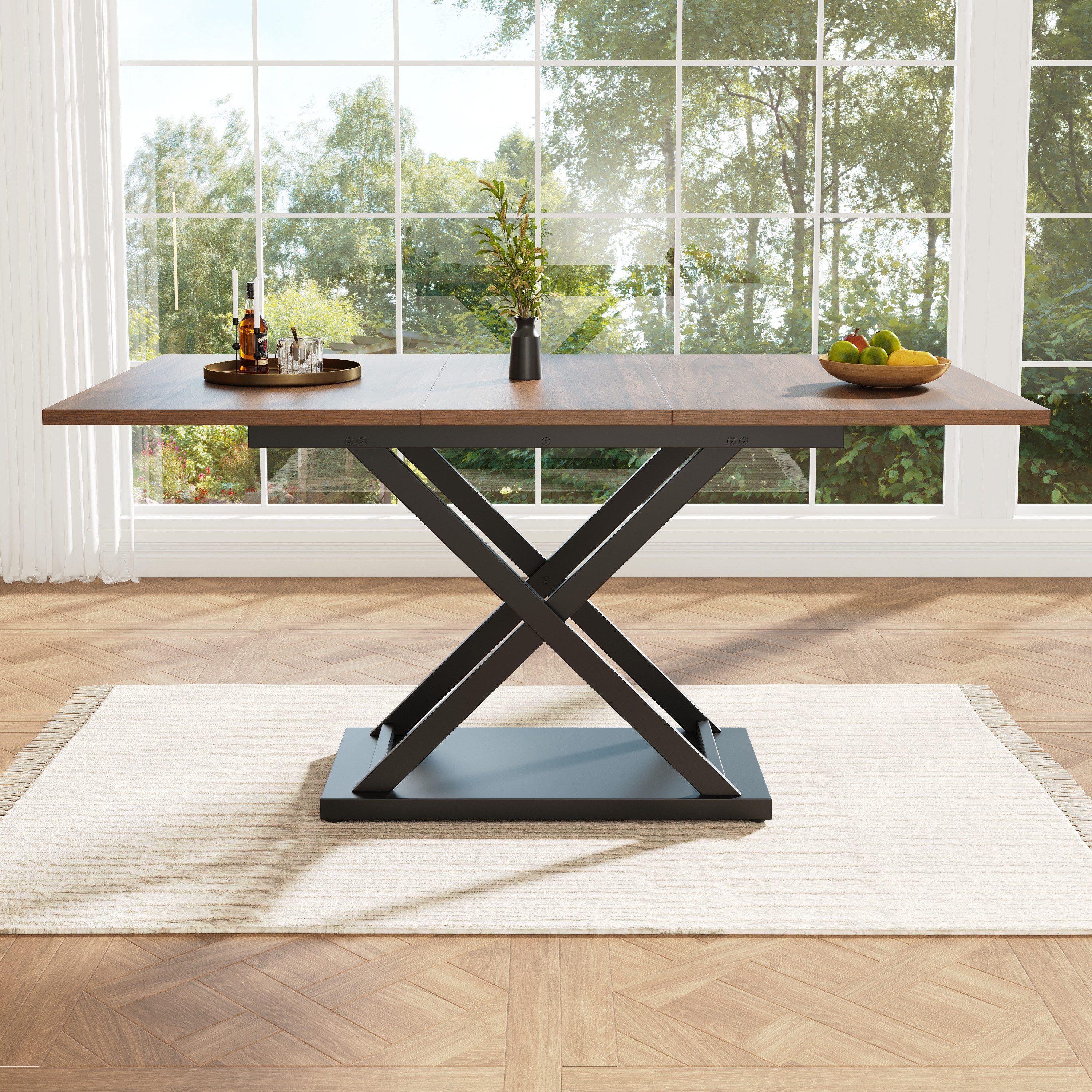 Flieks Esstisch (1-St., erweiterbar 120-160×80cm Tischplatte, günstig online kaufen