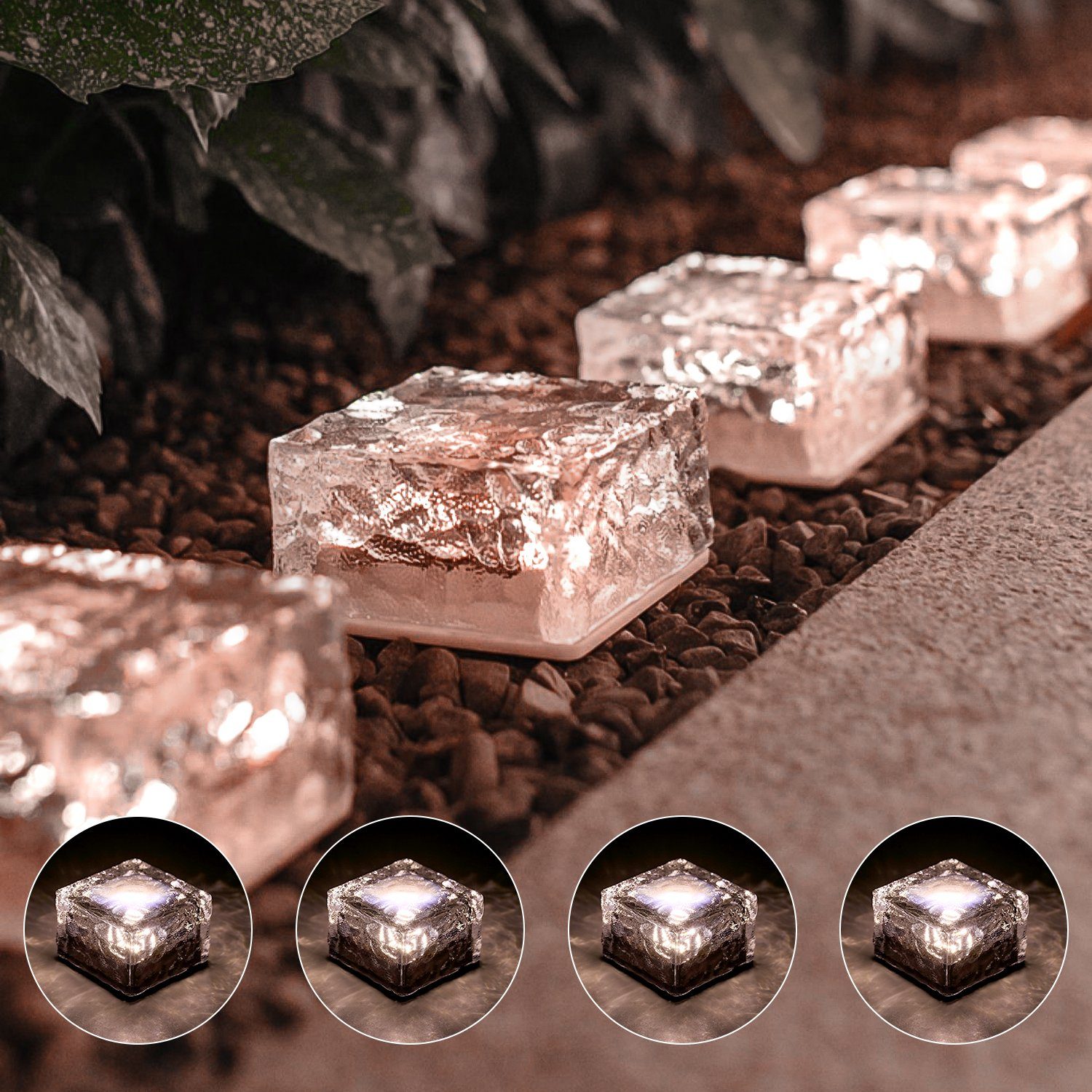 WILGOON LED Solarleuchte LED Solar Bodenleuchten günstig online kaufen