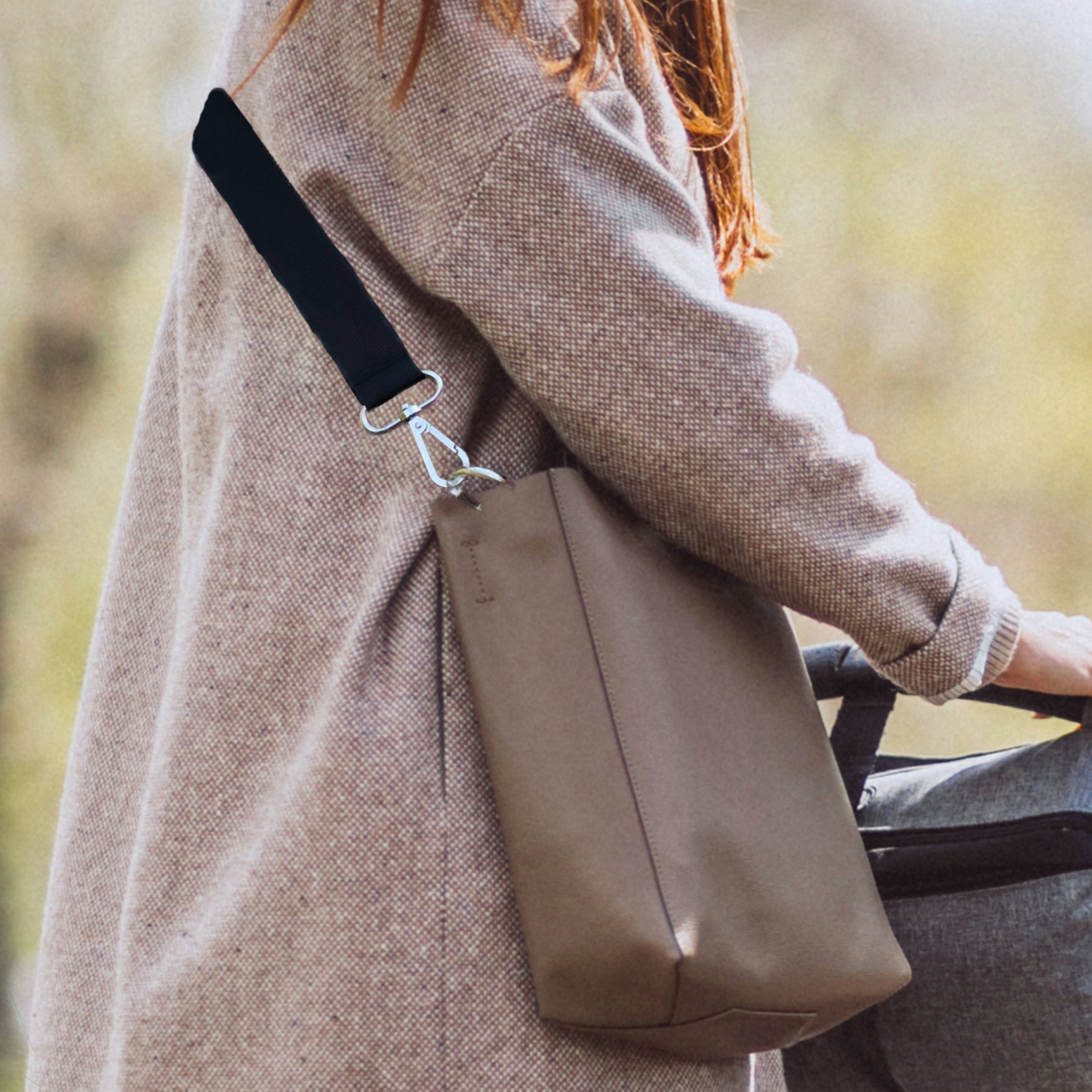 praktischem für weich Punalu Polster, mit grün gepolstert Taschen mit Schulterpad PUNALU Schultergurt Karabiner, Schulterriemen Schulterriemen