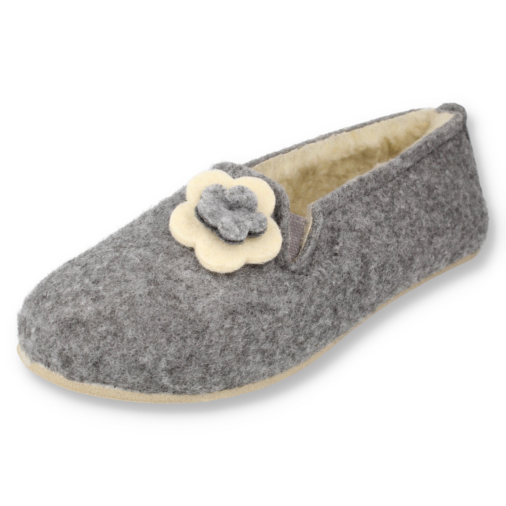 filsko Matka Damen Ballerina Hausschuhe Slipper mit Schafwolle gefüttert, z günstig online kaufen