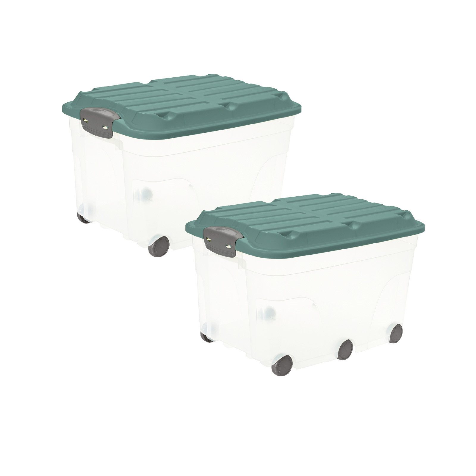 ROTHO Aufbewahrungsbox Roller 6 2er-Set Spielzeugkiste günstig online kaufen
