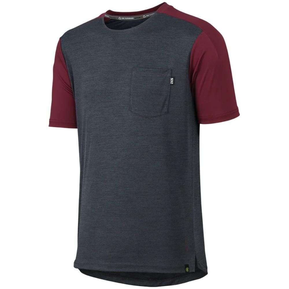 IXS Fahrradhose IXS Sports Division iXS Flow X Short Sleeve Kids Jersey KM Black/Raisi