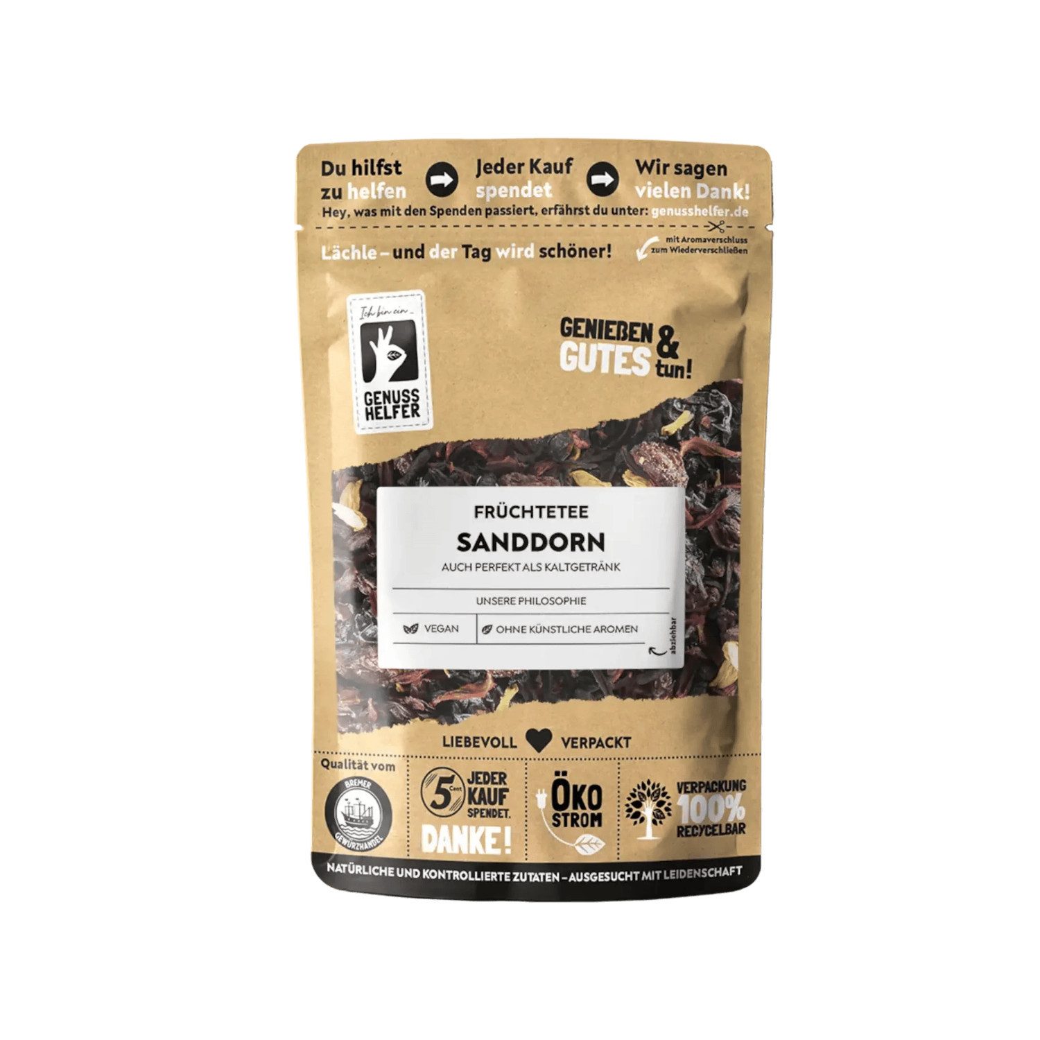 Bremer Gewürzhandel Tee Sanddorn Tee, Früchtetee, 100 g