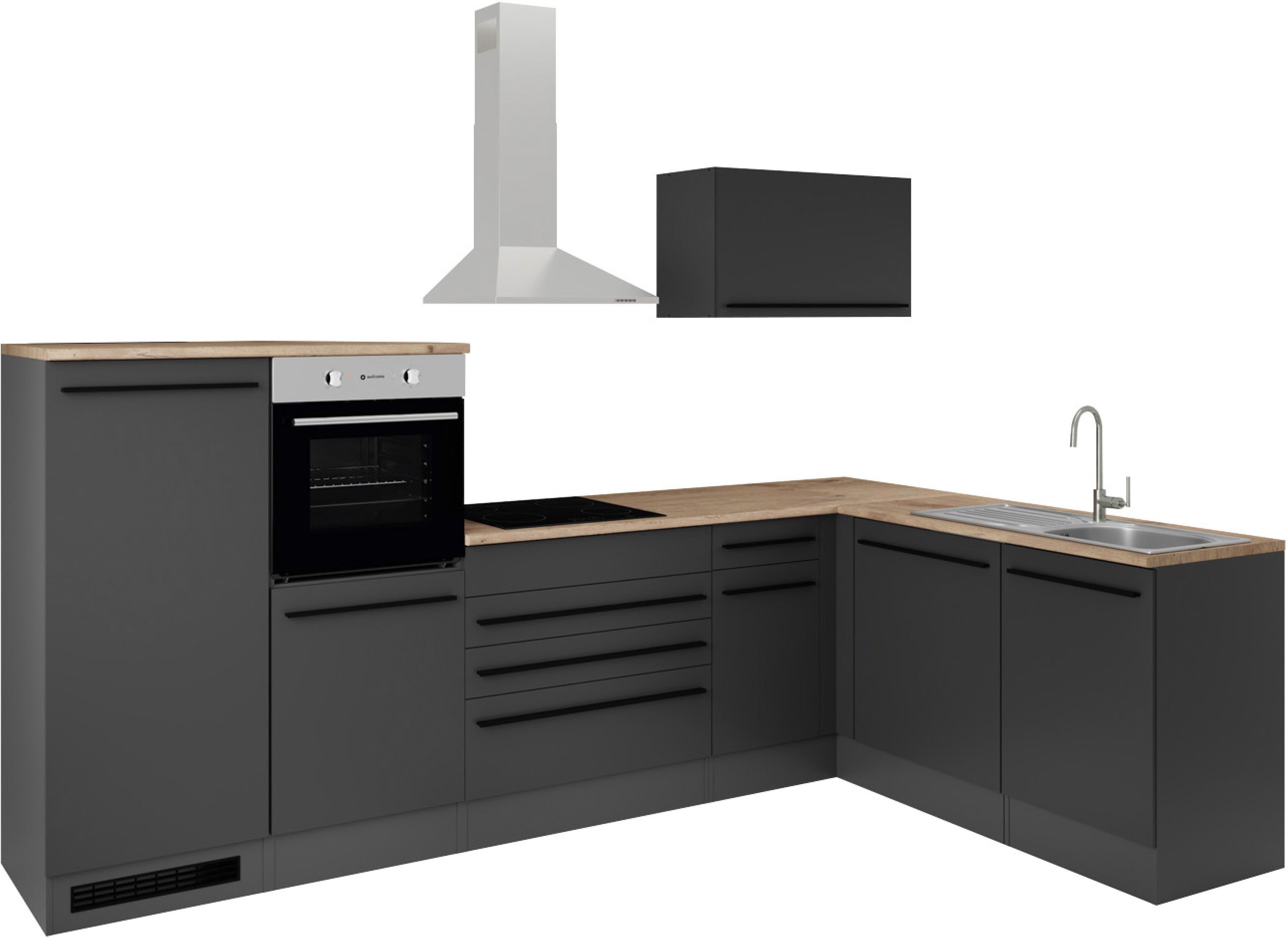 BASIC by Balculina Winkelküche Jazz, Stellbreite 320/175 cm, wahlweise mit E-Geräten