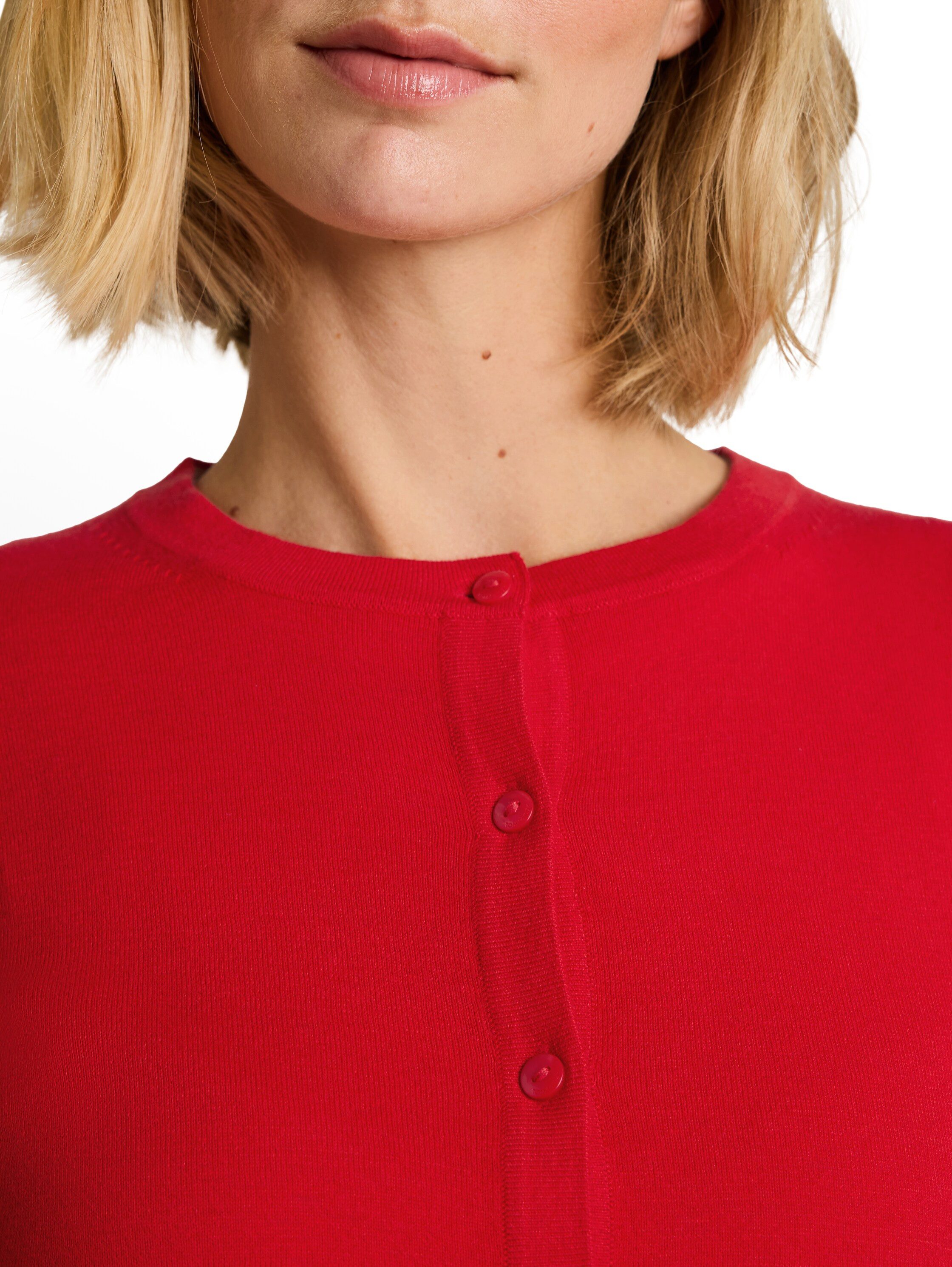 TOM TAILOR Strickjacke mit Viskose und Stretch